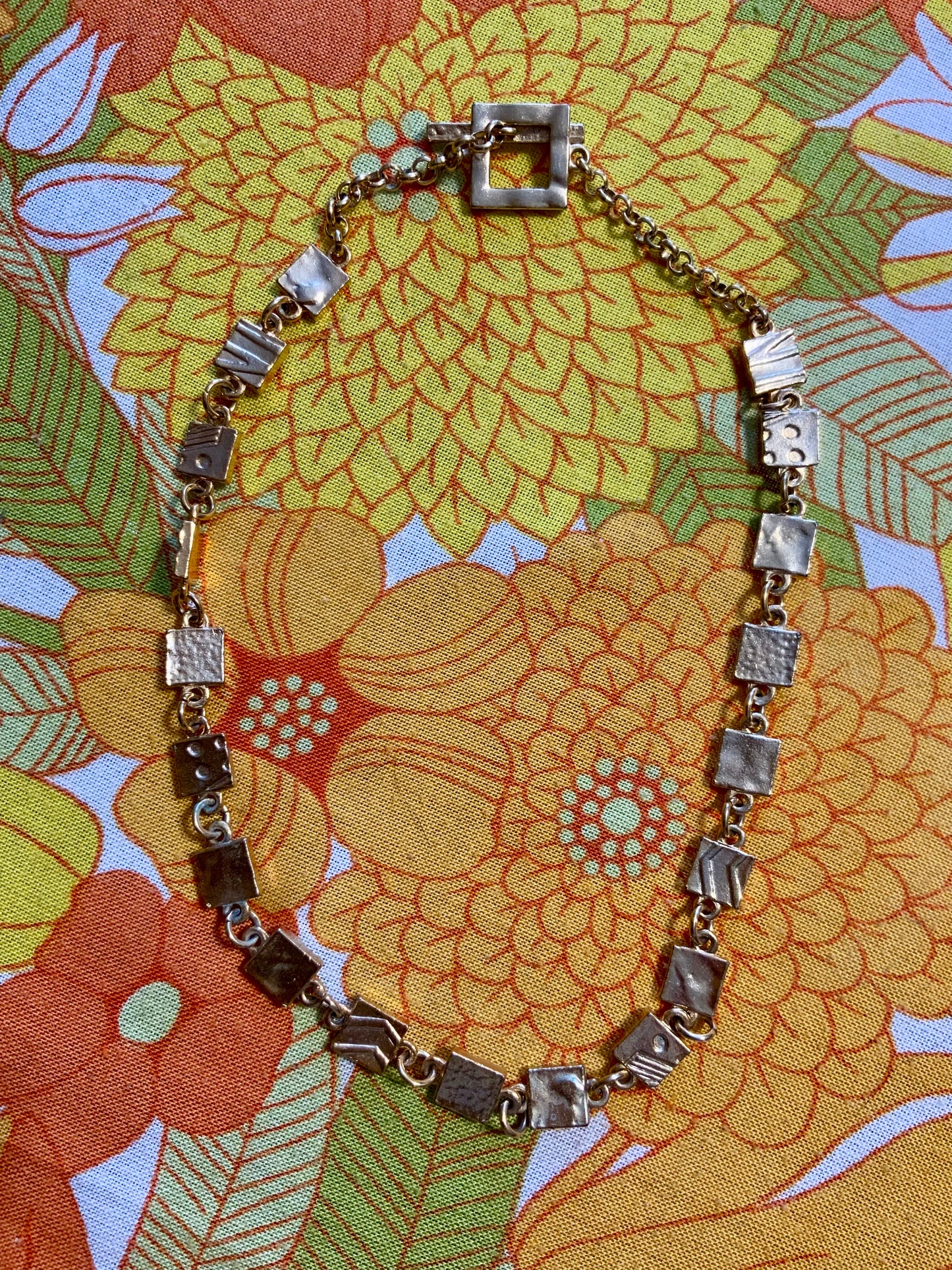 Collier Vintage 1990 Biche de Bere à formes géométriques