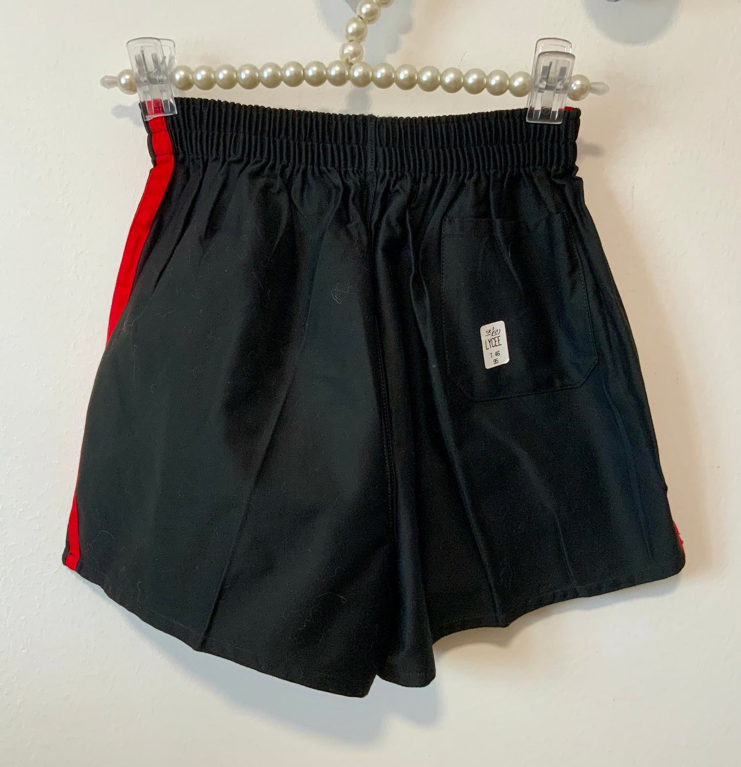 Short Sport Lycée 1970/80 2 bandes Vintage Deadstock