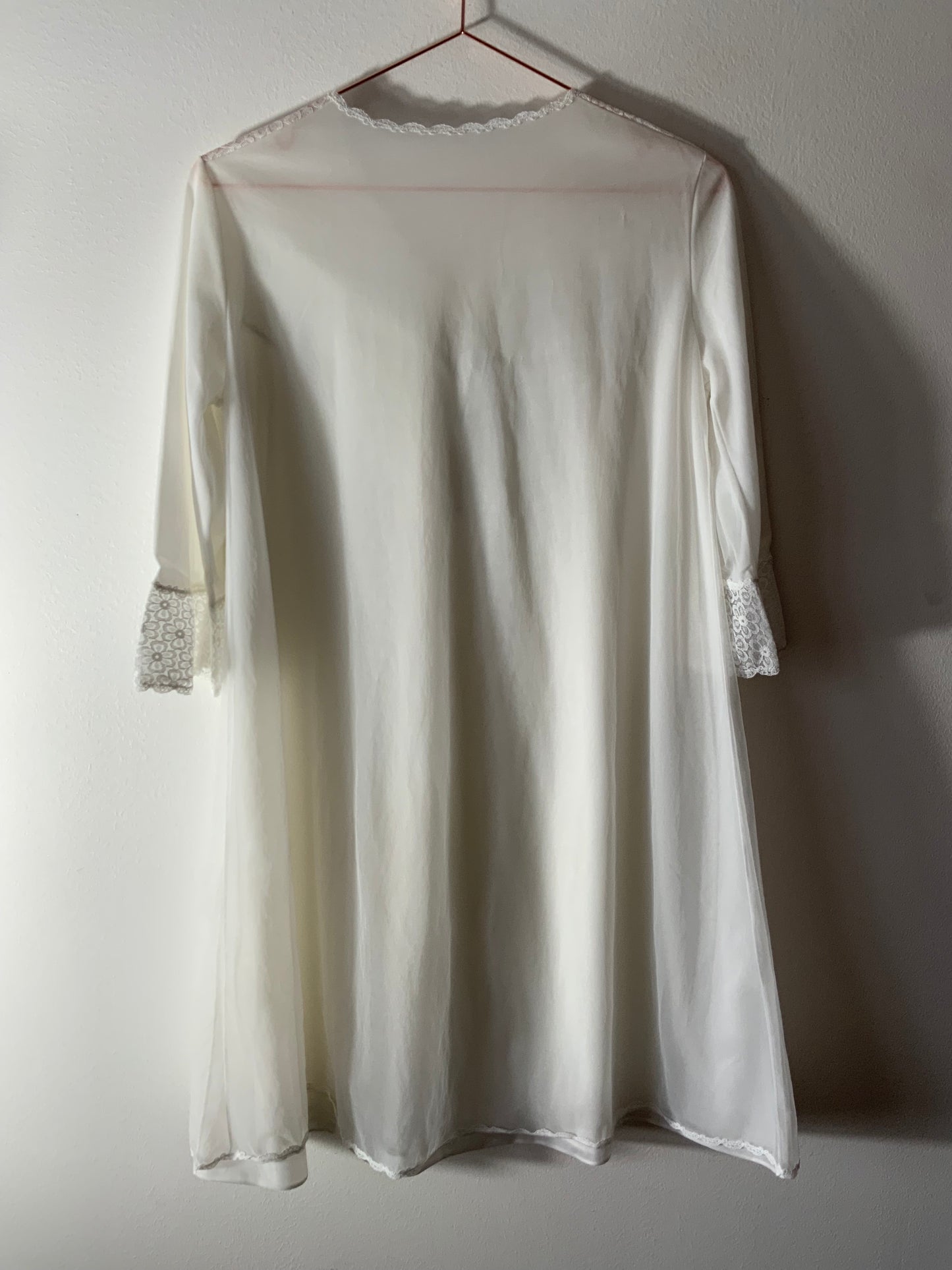 Déshabillé Veste Dentelle Vintage France 1970