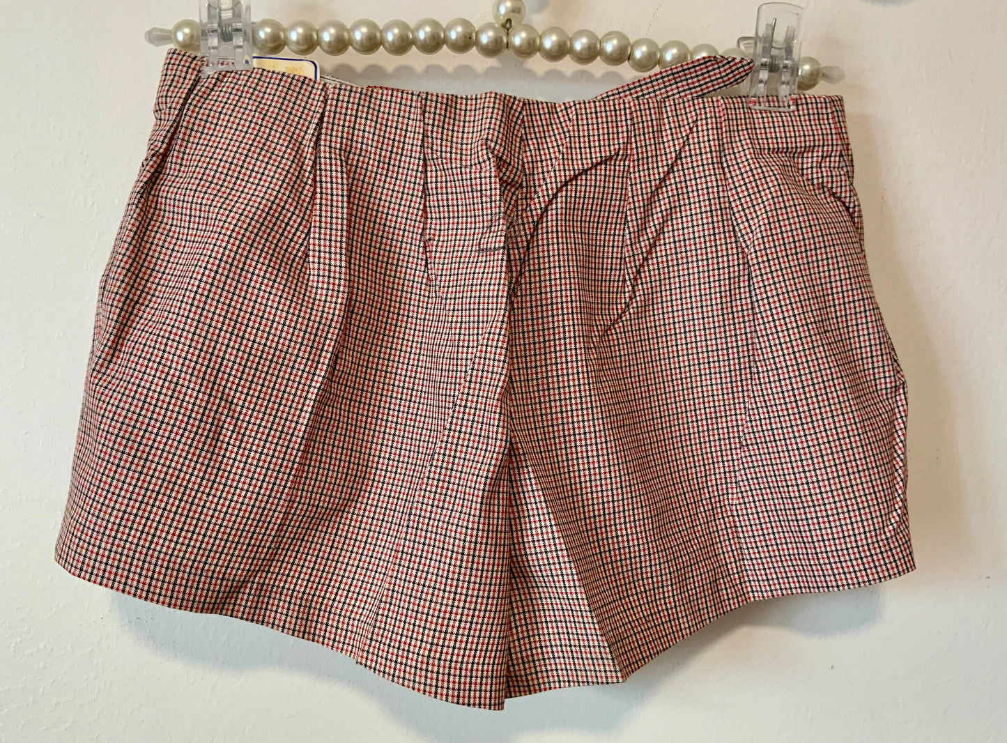 Mini short à carreaux Vintage 1970 Trop mignon
