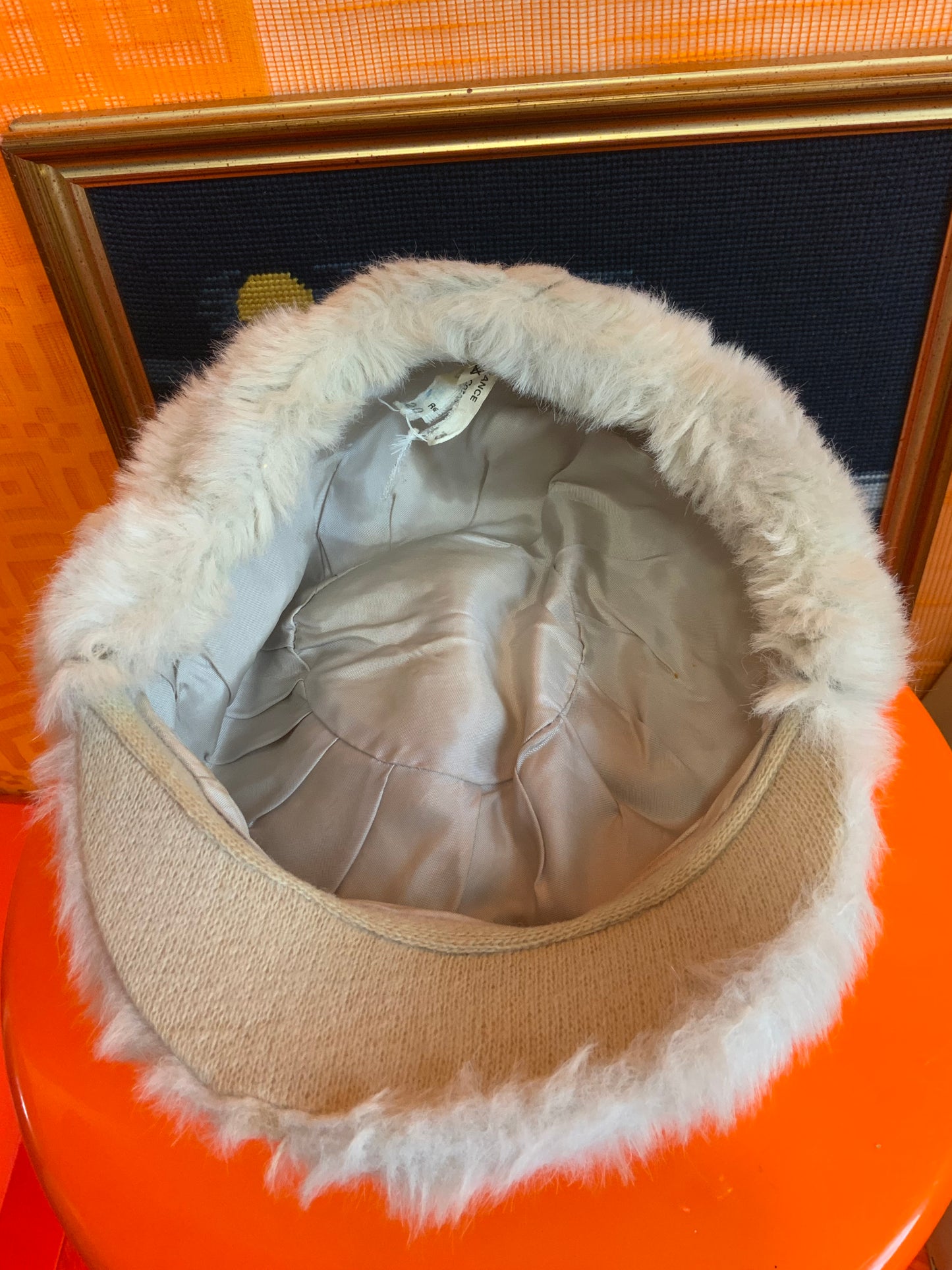 Casquette France 1970 Vintage Fourrure synthétique