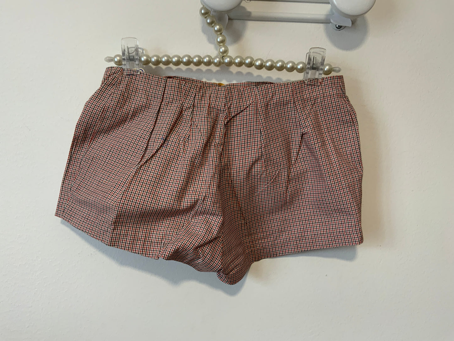 Mini short à carreaux Seventies Vintage Neuf