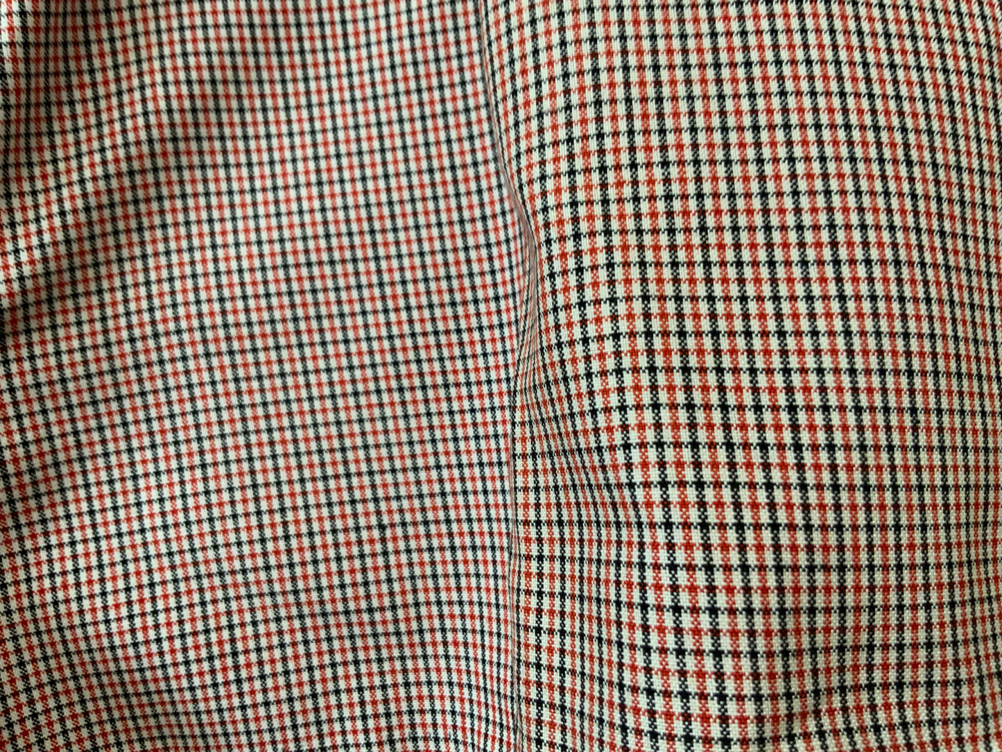 Mini short Carreaux 1970 Issu Stock Seventies Beauté Vintage
