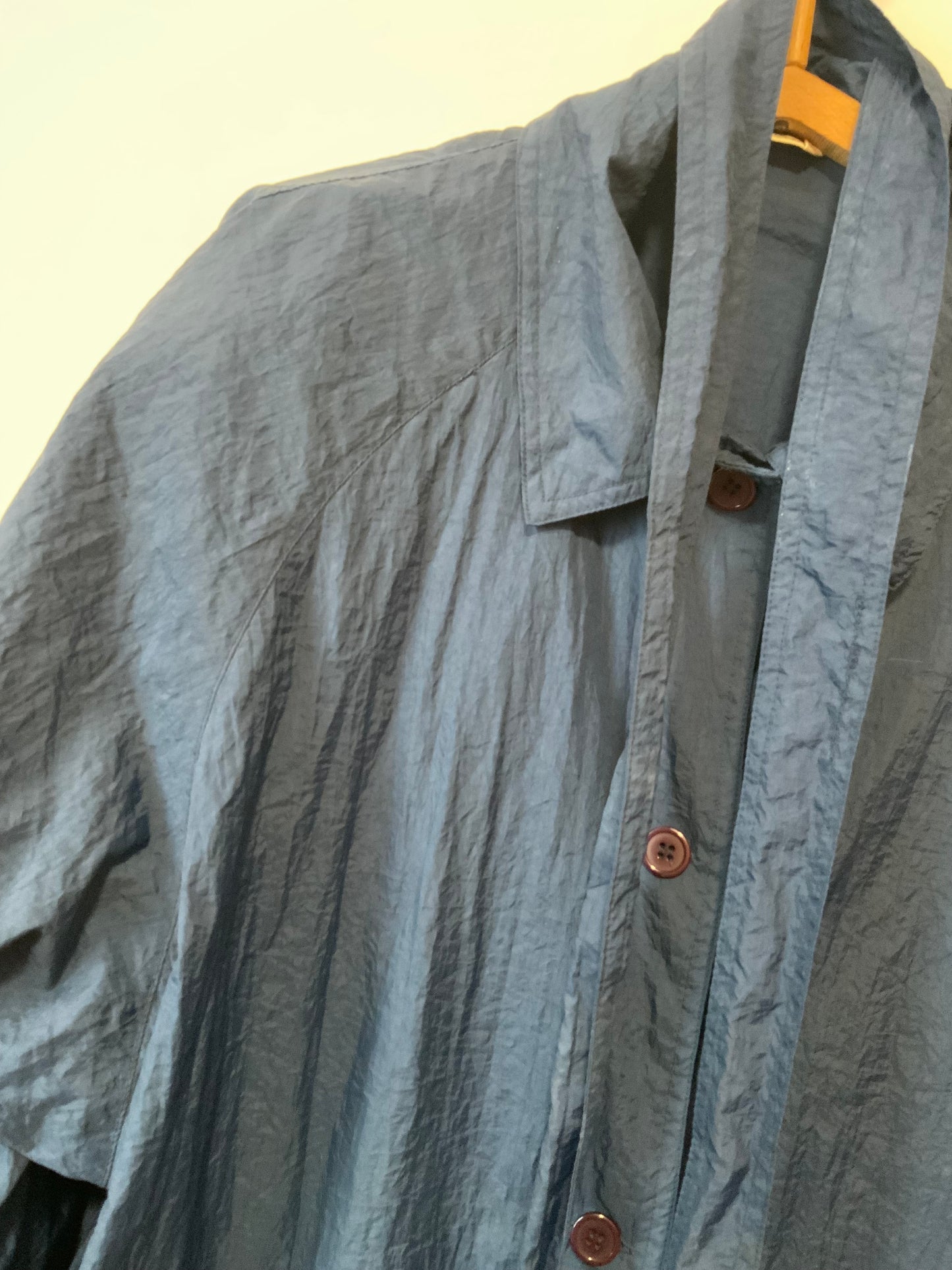 Trench Vintage France matière froissée 1980