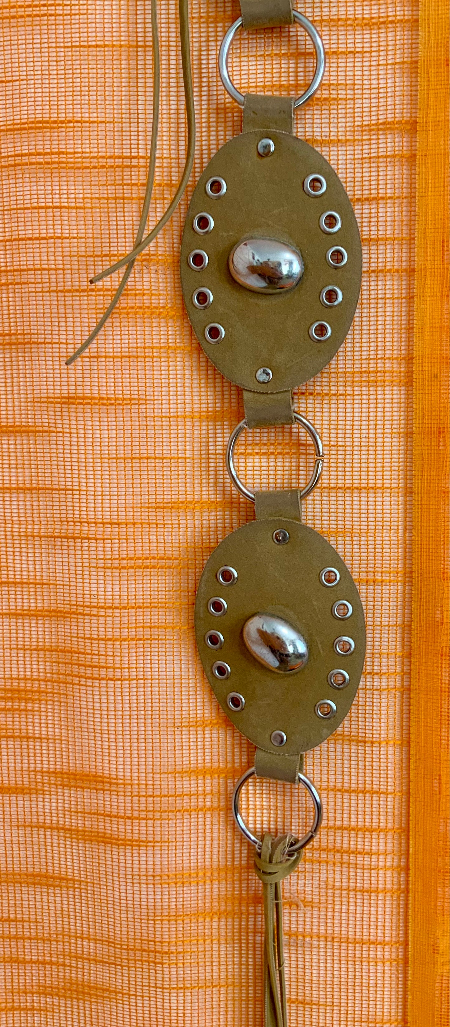 Superbe Ceinture en Daim Bohème Authentique 1970
