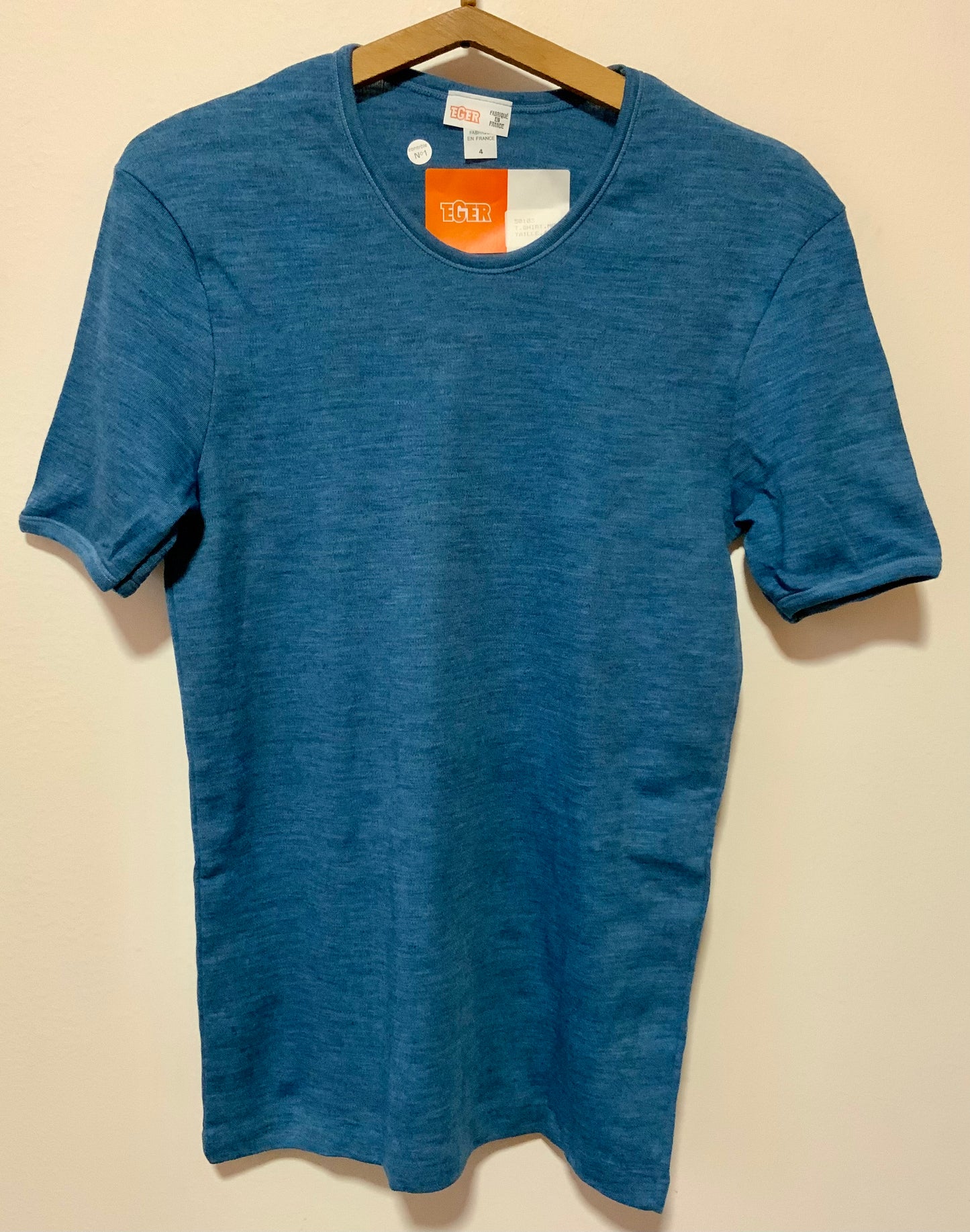 T shirt Thermolactyl bleu Neuf France 1980 Vintage Qualité