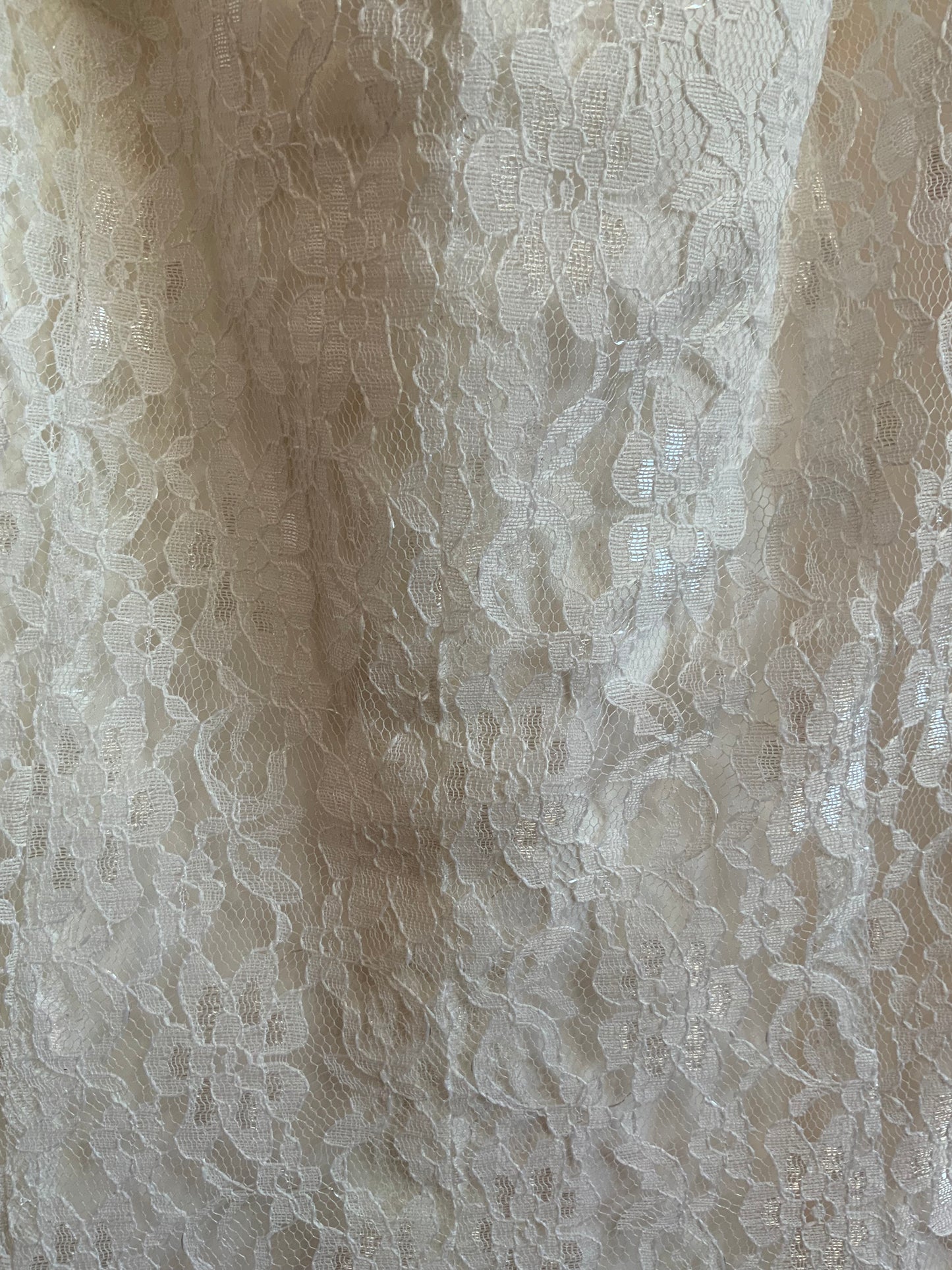 Robe bustier de cérémonie Mariée Dentelle écrue Vintage 2000’