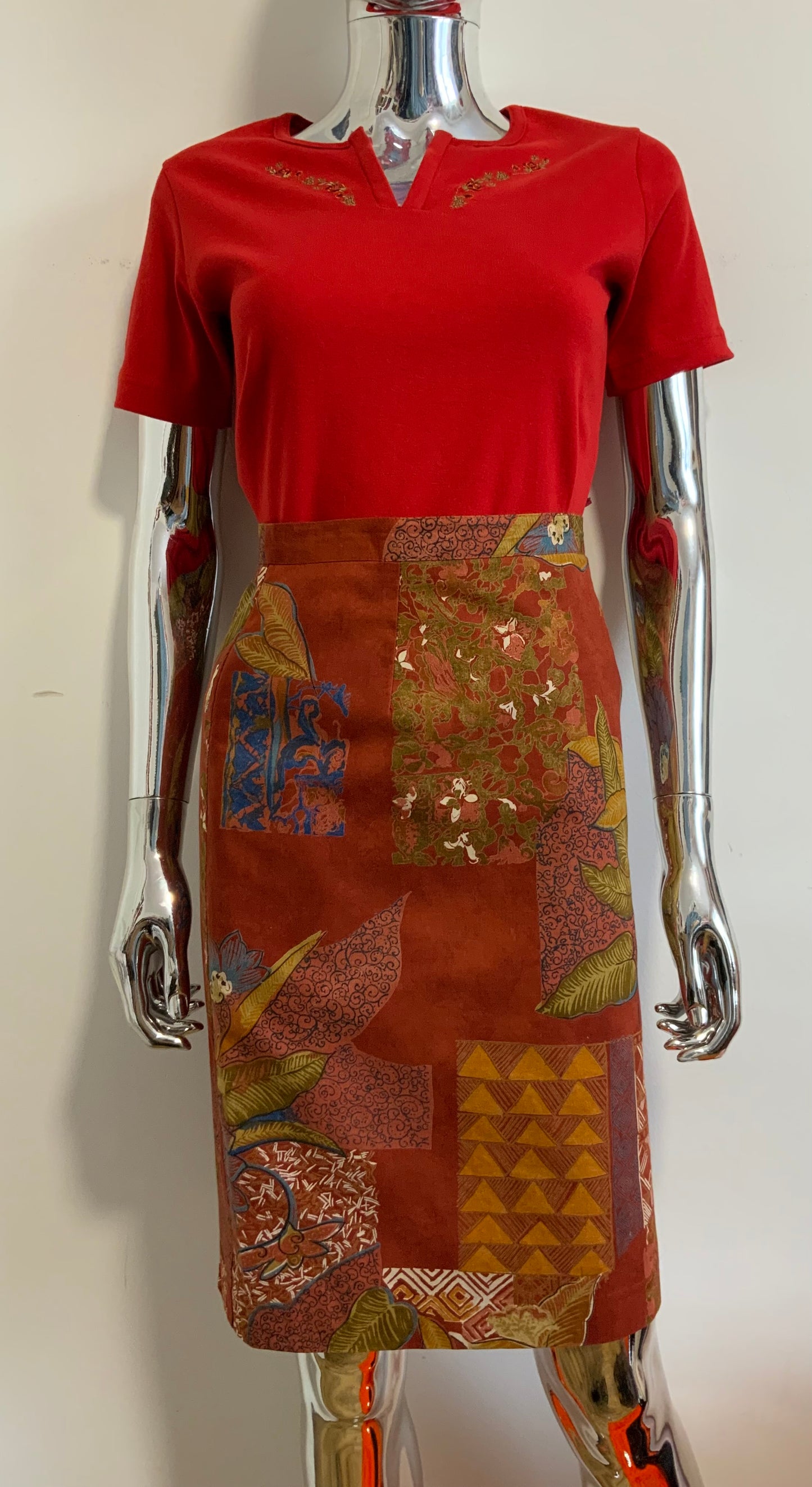 T Shirt Coton Neuf 1980 Armor Lux Vintage Broderies Fleurs