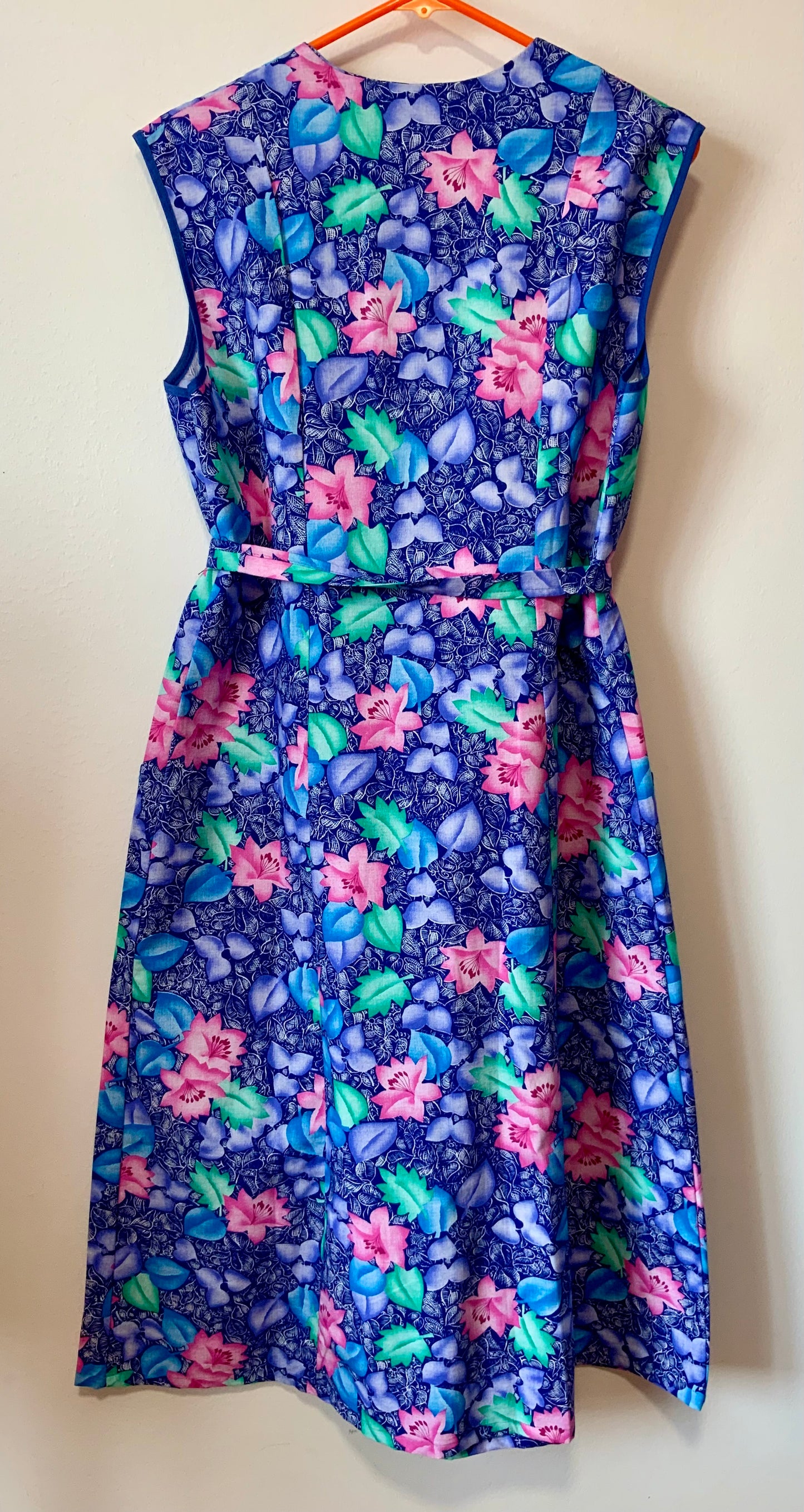 Robe Blouse à Fleurs 100% Coton Vintage DeadStock