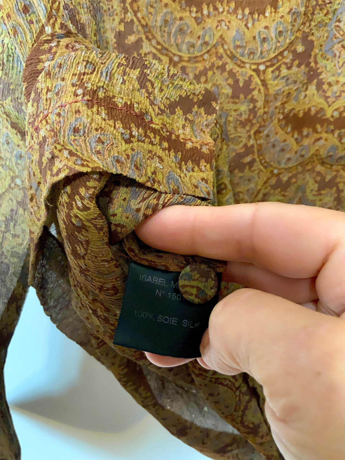 Blouse Chemisier pure soie Isabel Marant Vintage 90 Étoile Baroque