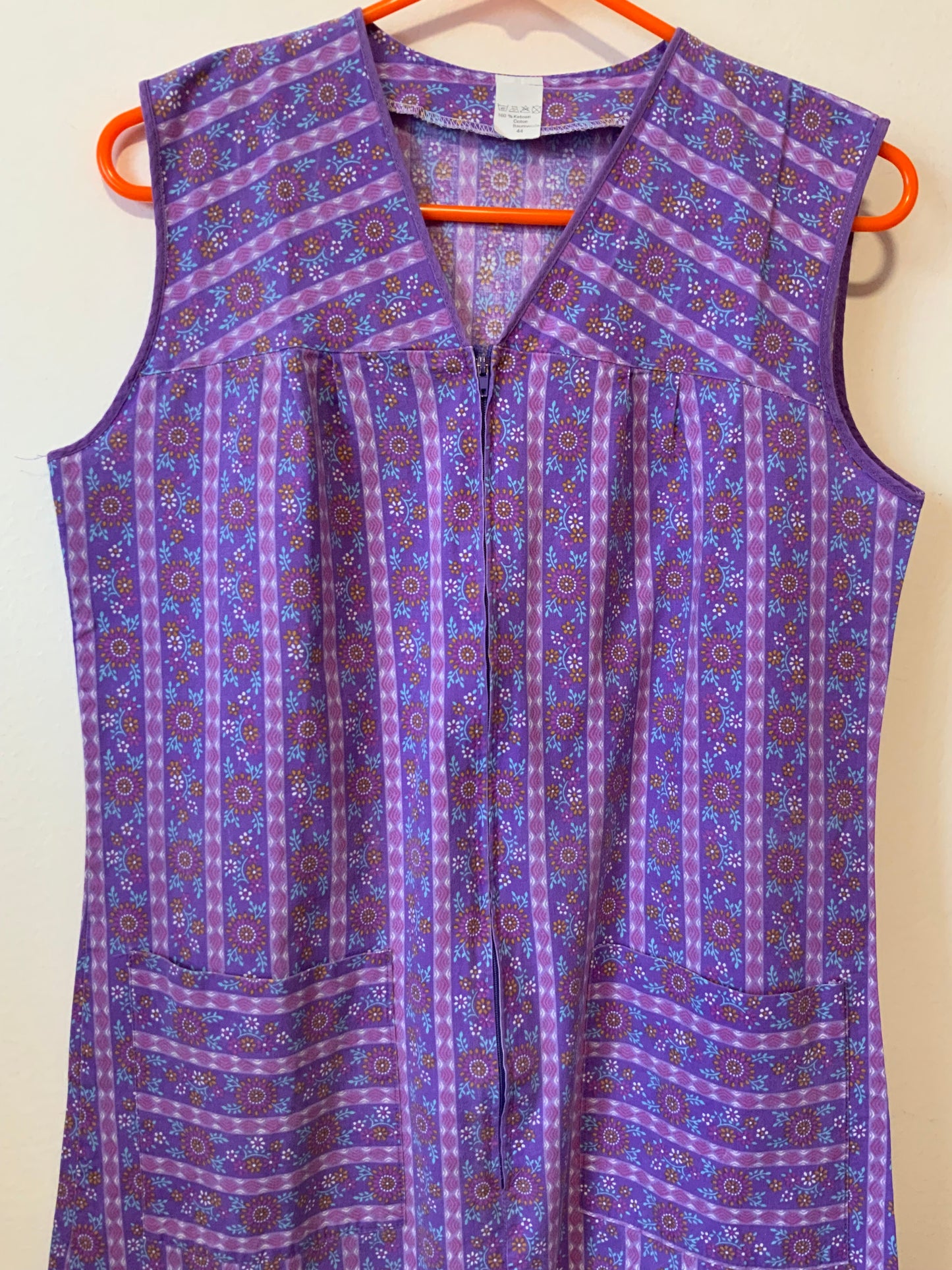 Robe Blouse à fleurs Vintage Deadstock 100% Coton
