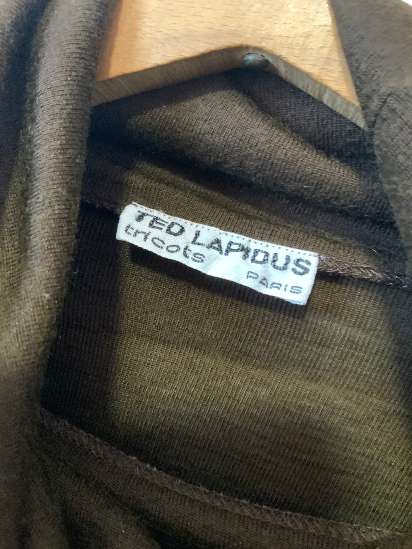 Sous Pull/ Pull Ted Lapidus Tricot Vintage 1970 Paris