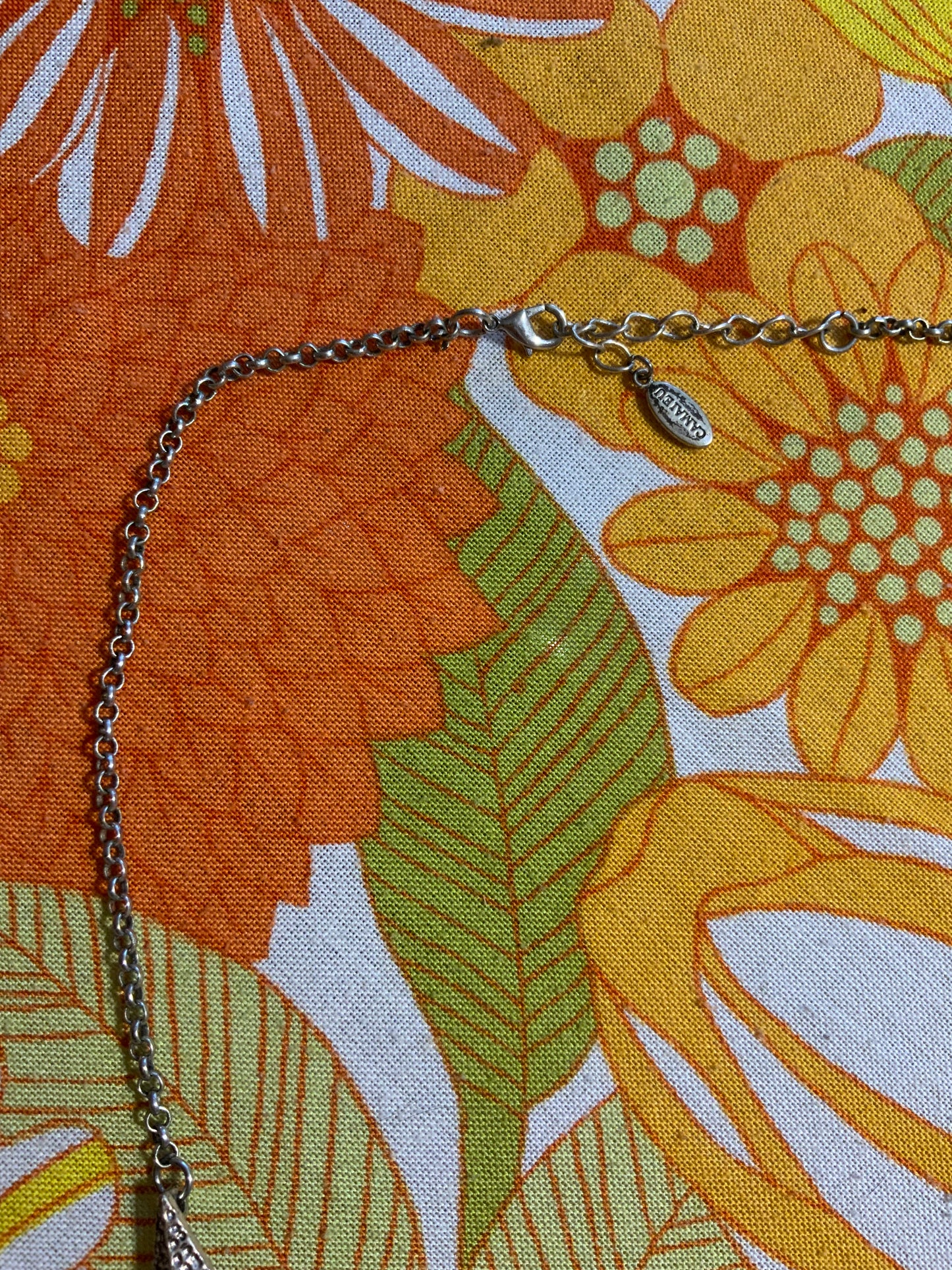 Collier métal argenté Vintage 2000 Façon 80’
