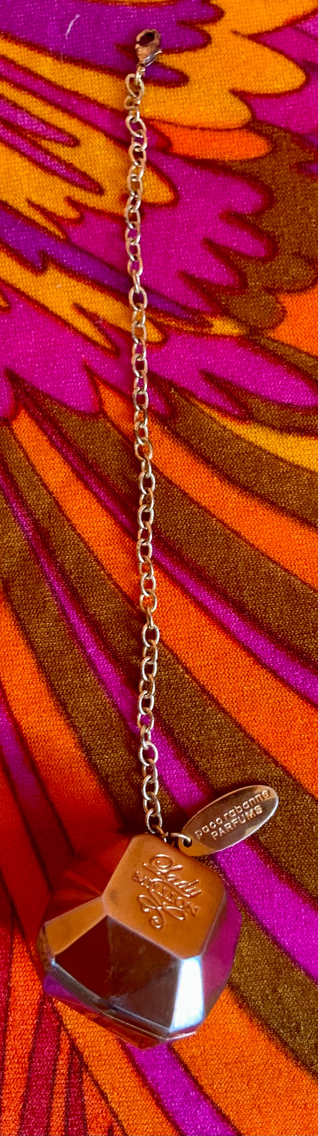 Pendentif Paco Rabanne Diamant métal one Million 2010 Collection