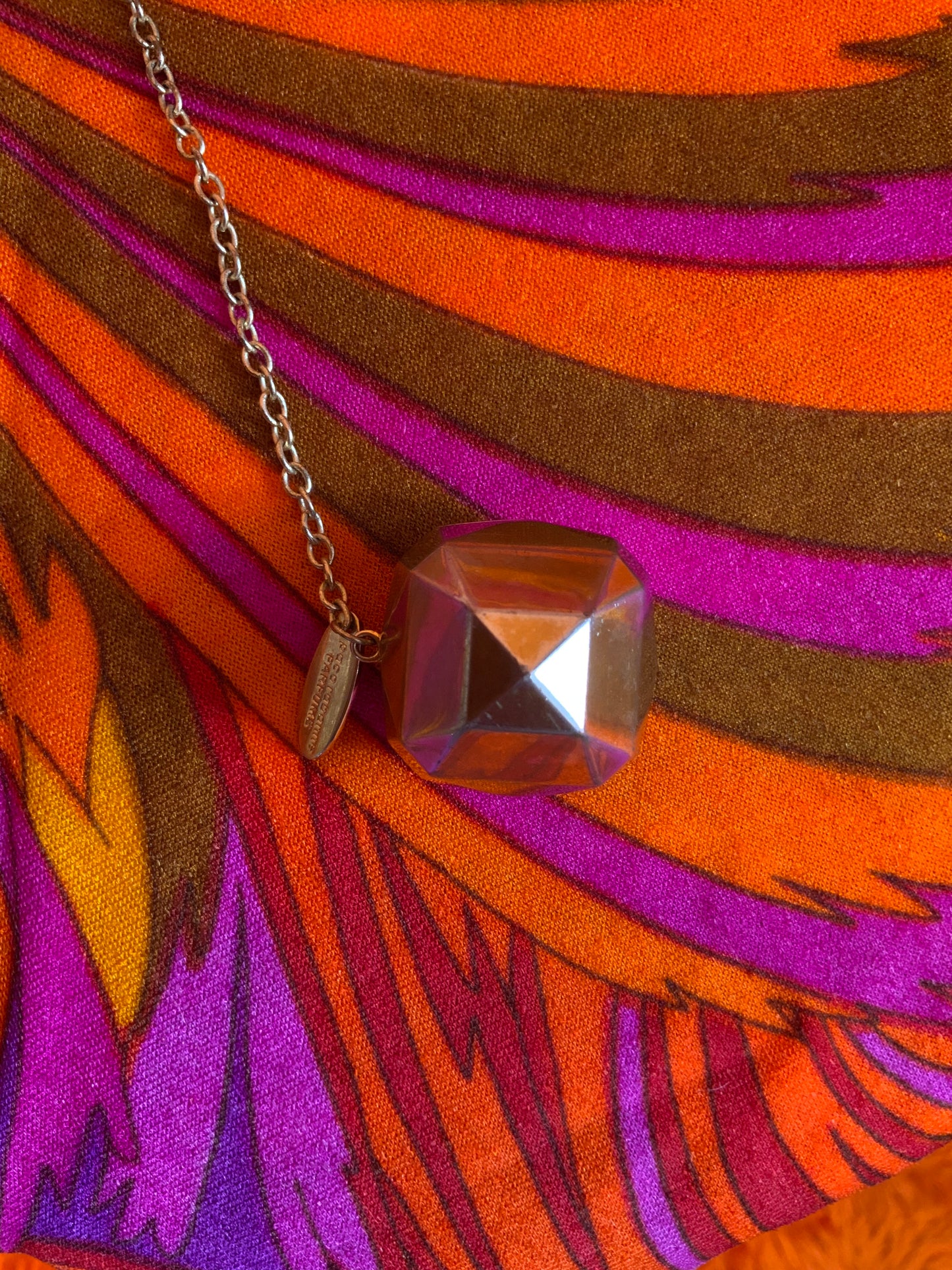 Pendentif Paco Rabanne Diamant métal one Million 2010 Collection