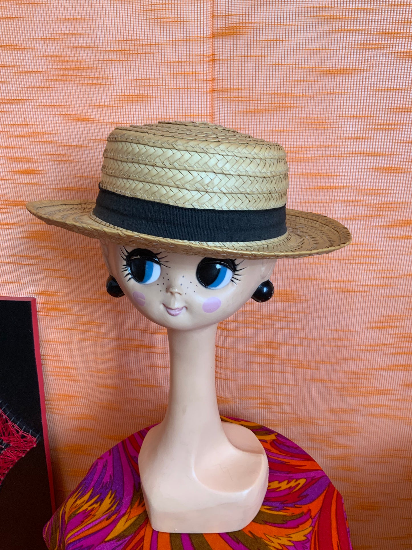 Canotier traditionnel Chapeau de paille Vintage