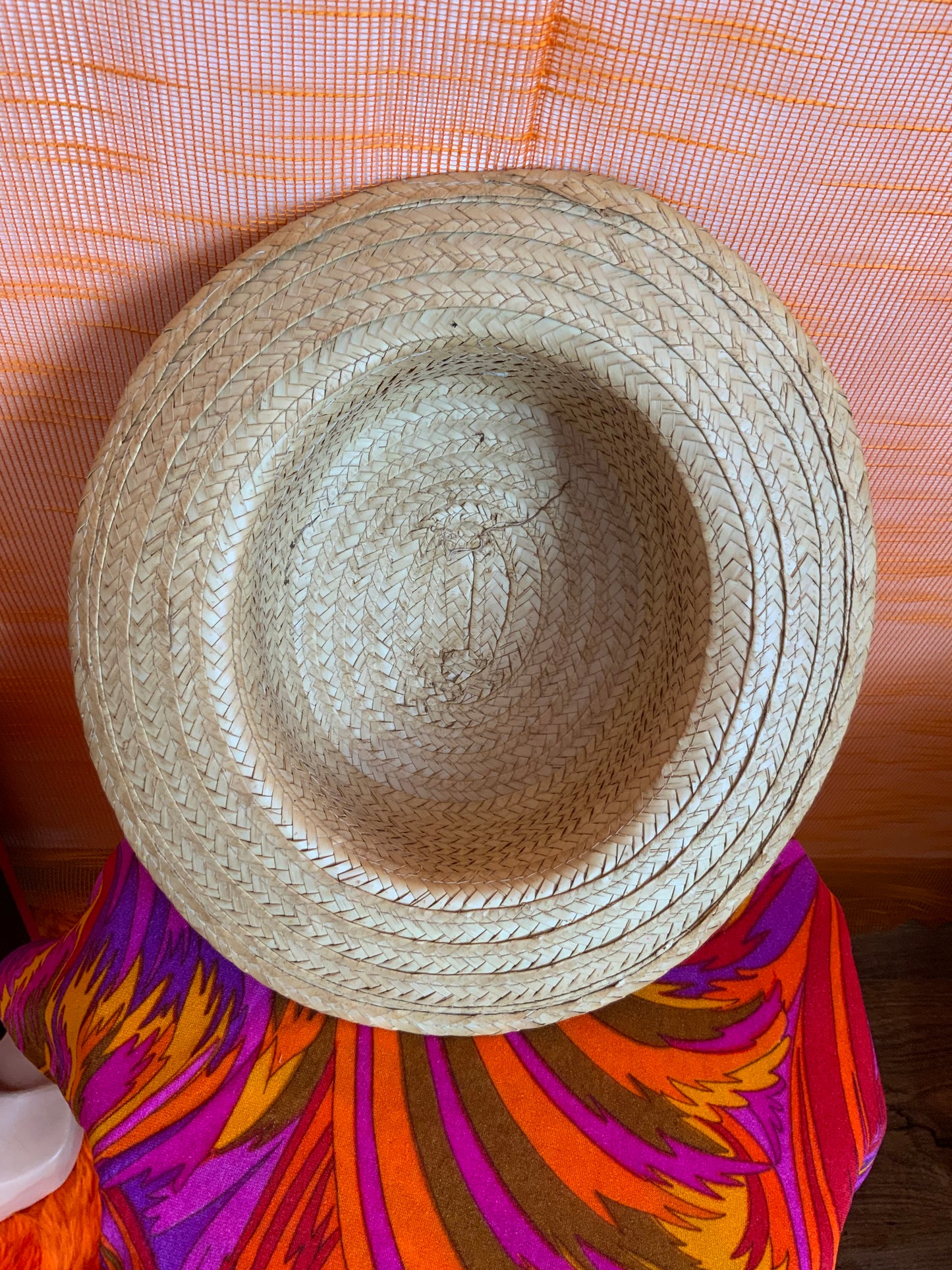 Canotier traditionnel Chapeau de paille Vintage
