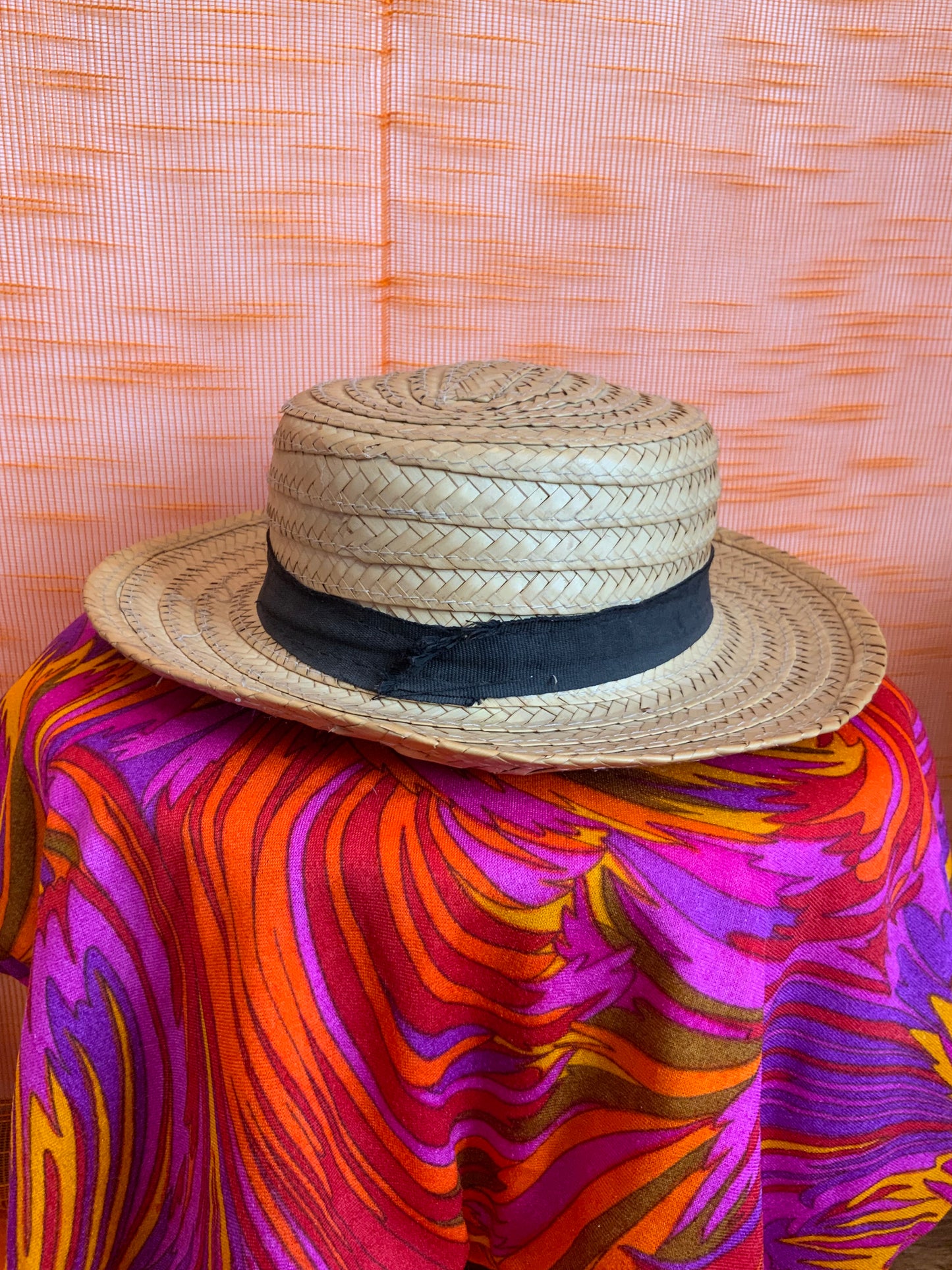 Canotier traditionnel Chapeau de paille Vintage