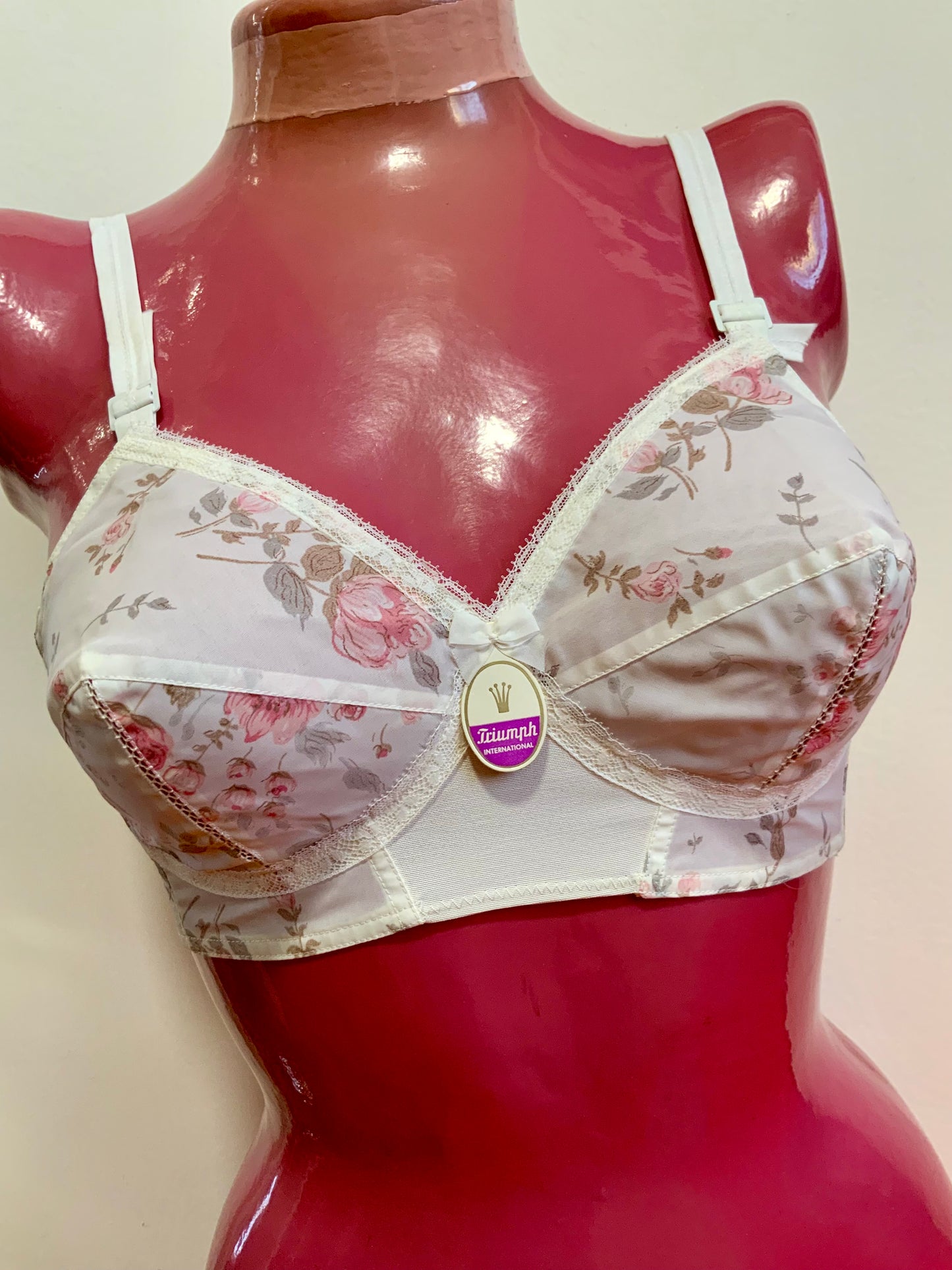 Soutien-Gorge Triumph Vintage 1960/70 Fleurs