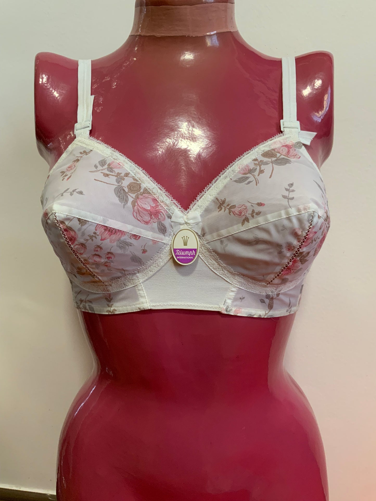 Soutien-Gorge Triumph Vintage 1960/70 Fleurs