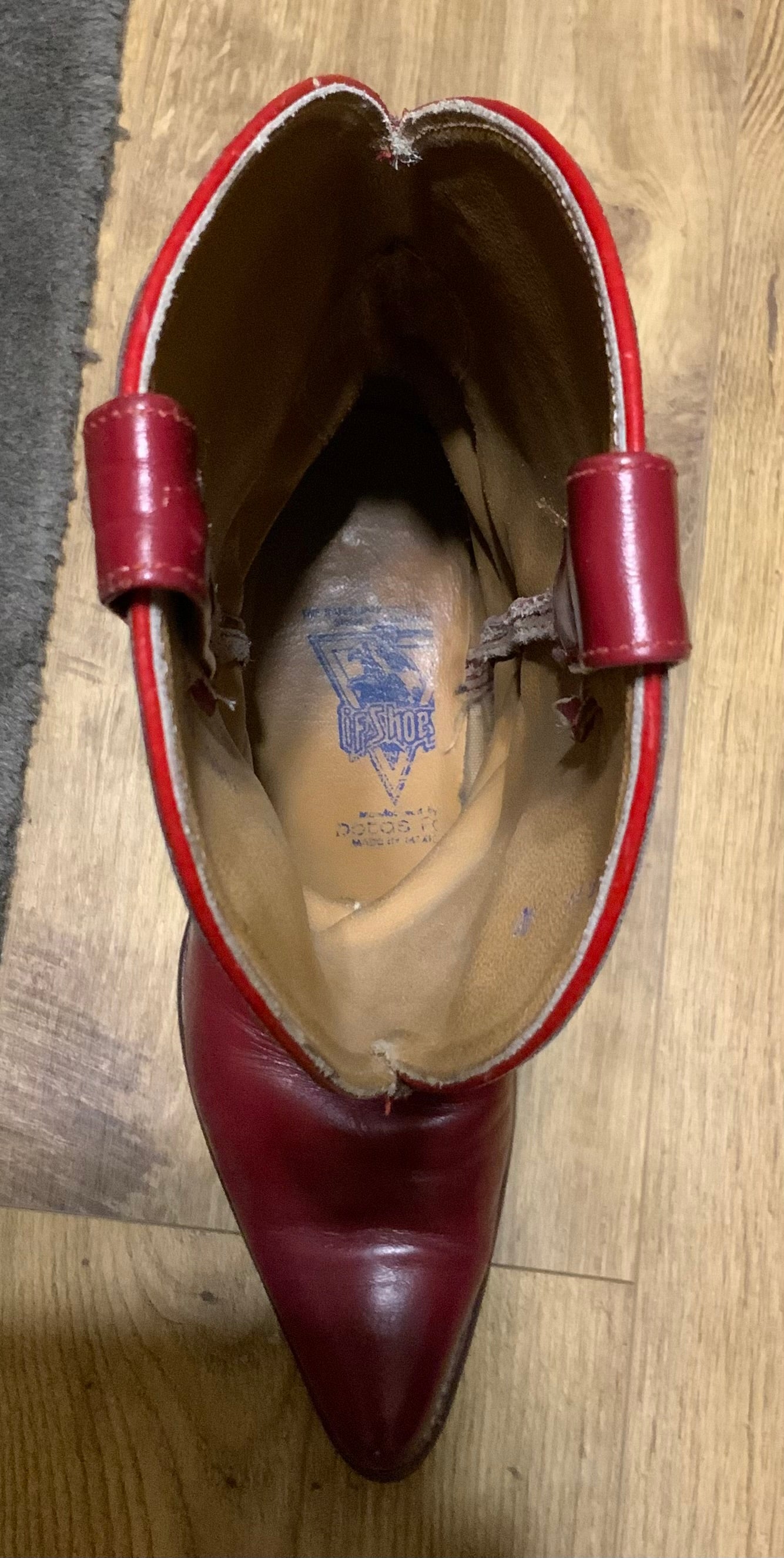 Superbes bottes Santiags rouges Confection Mexique Botas Fox