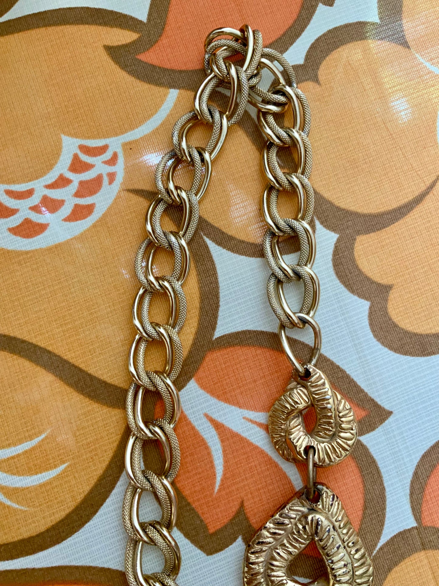Magnifique Ceinture Chaîne / Collier Vintage 90 de chez Jacky de G. France Paris