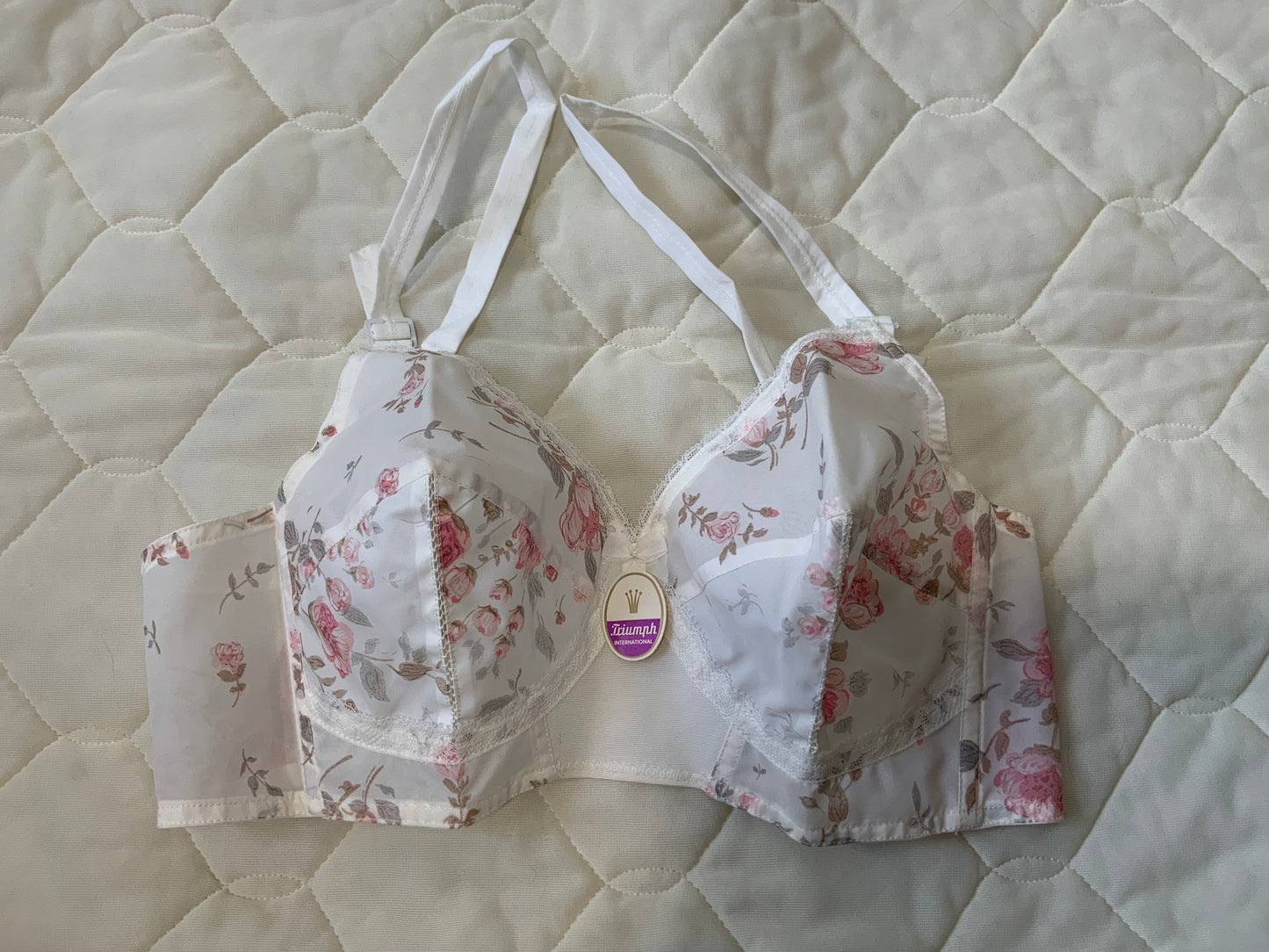Soutien-Gorge Triumph Vintage 1960/70 Fleurs