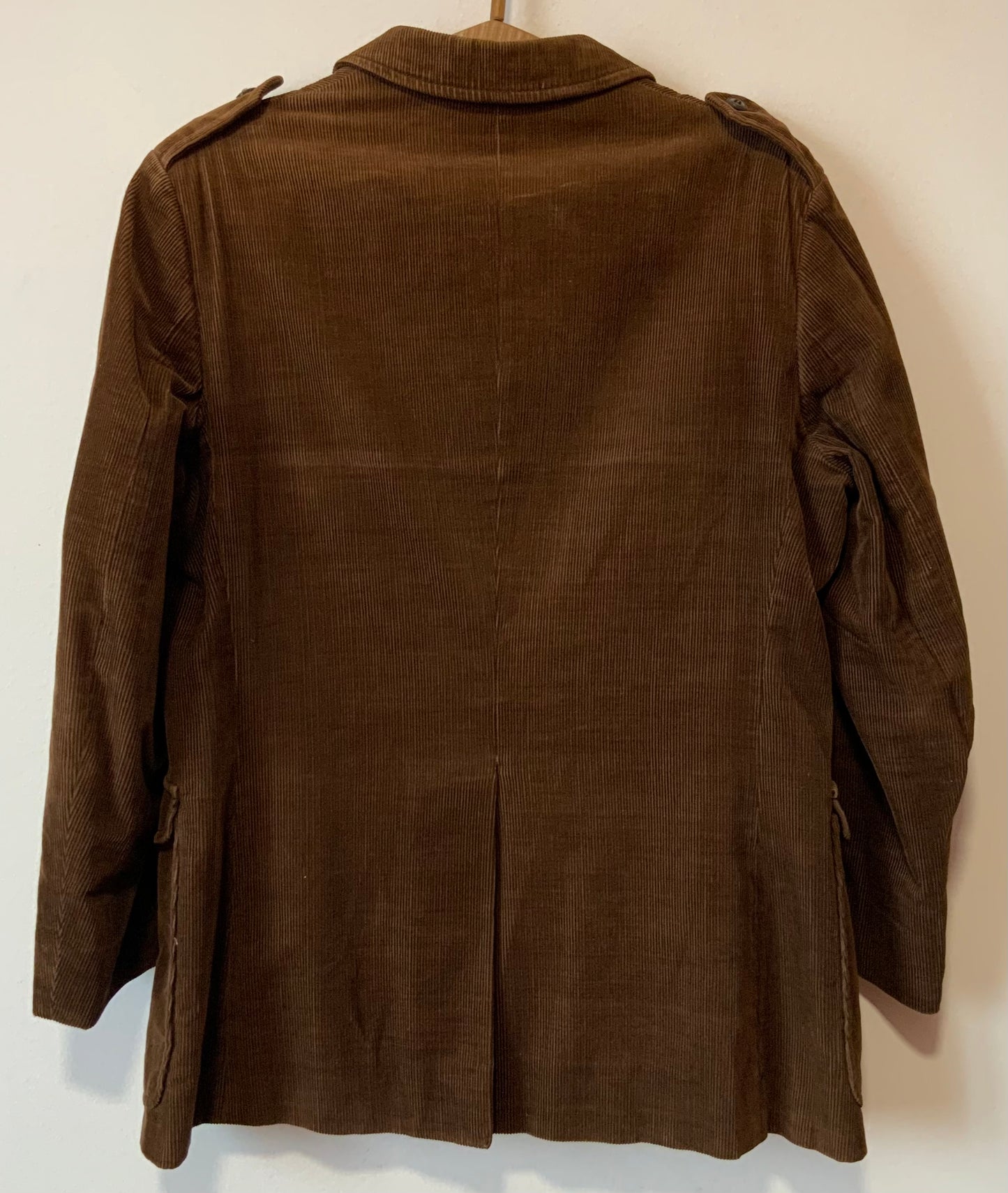 Très belle veste longue en velours côtelé Marron Vintage Authentique