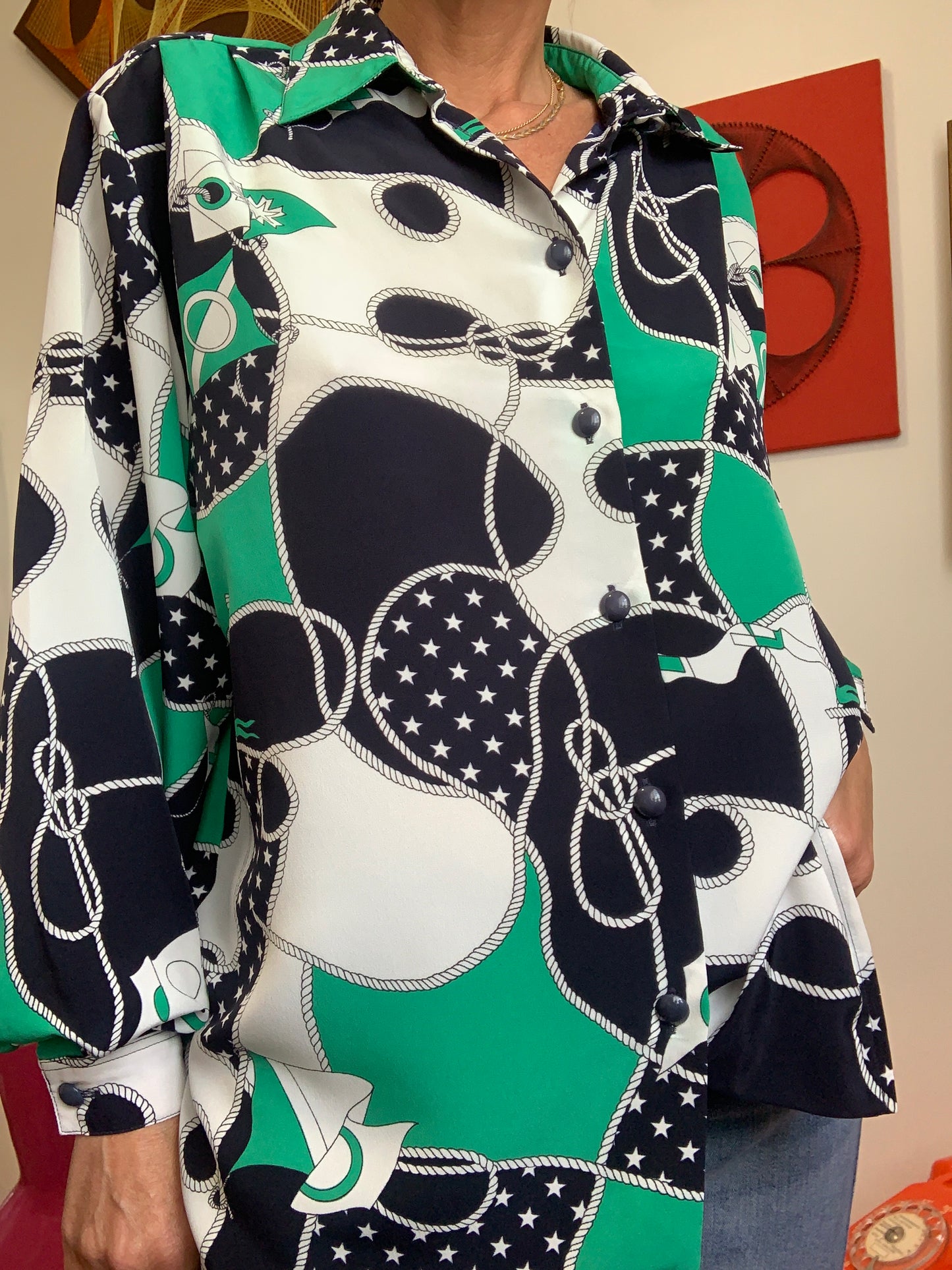 Chemise Motifs Originale Vintage 1980/90