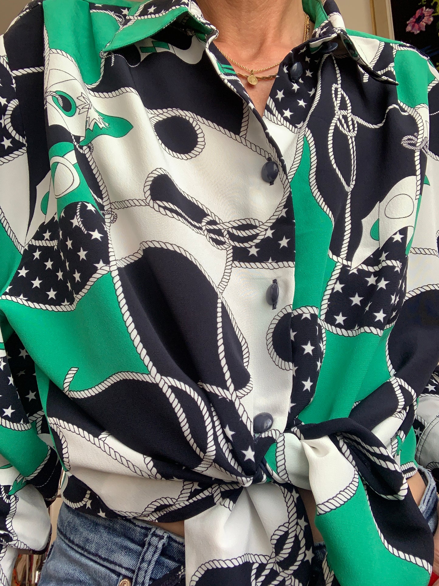 Chemise Motifs Originale Vintage 1980/90