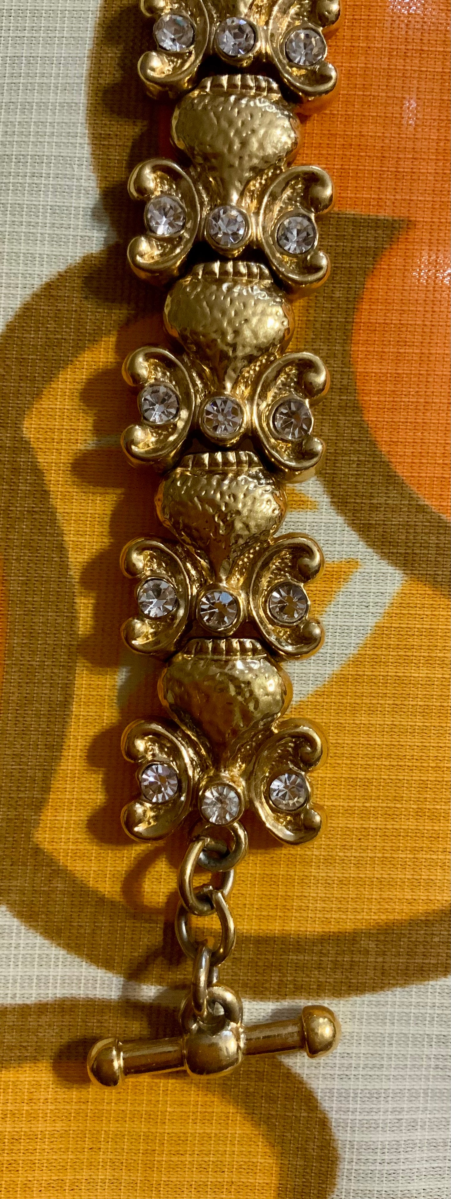 Sublime et Chic Bracelet Guy Laroche avec strass Vintage Luxe
