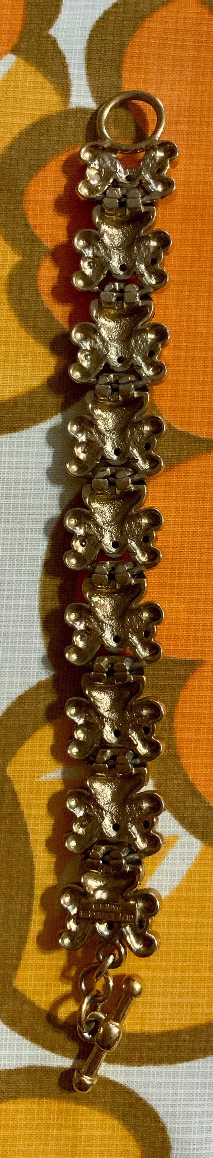 Sublime et Chic Bracelet Guy Laroche avec strass Vintage Luxe