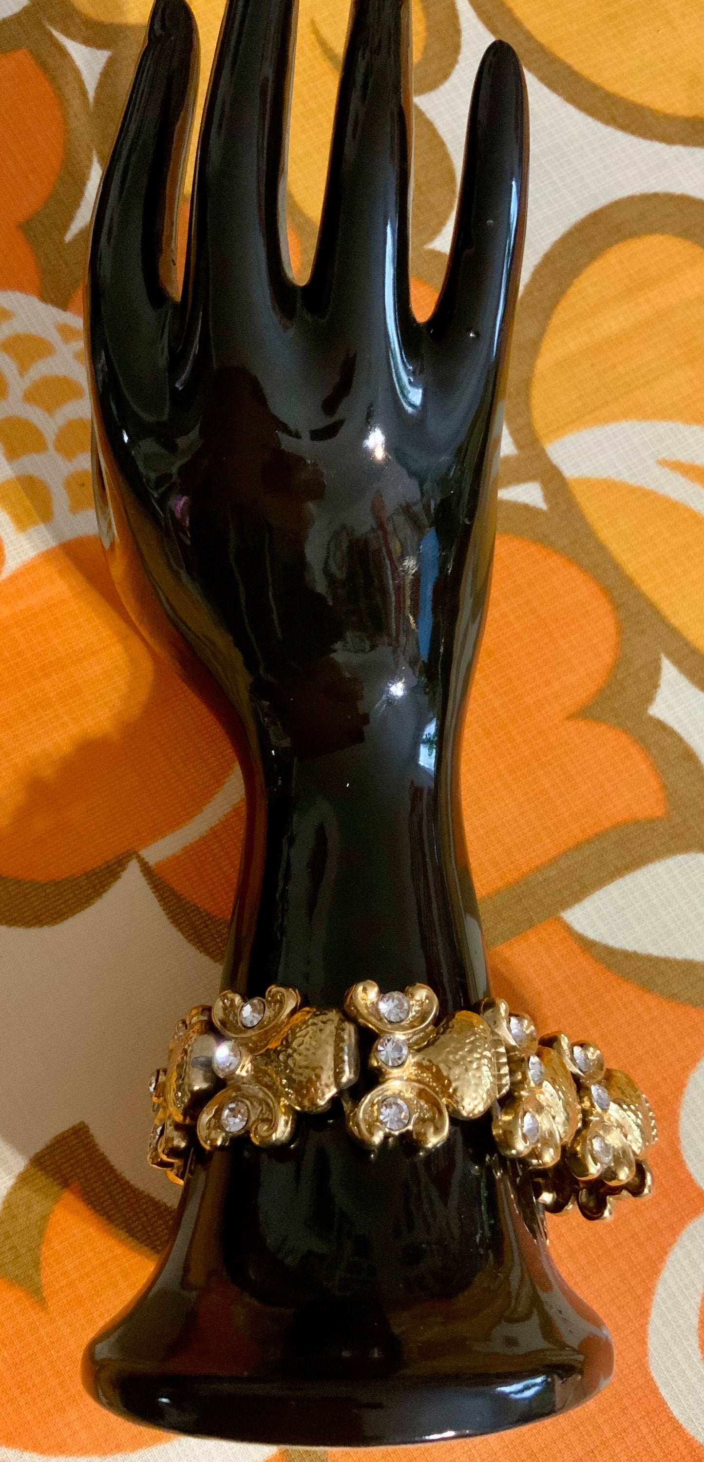 Sublime et Chic Bracelet Guy Laroche avec strass Vintage Luxe