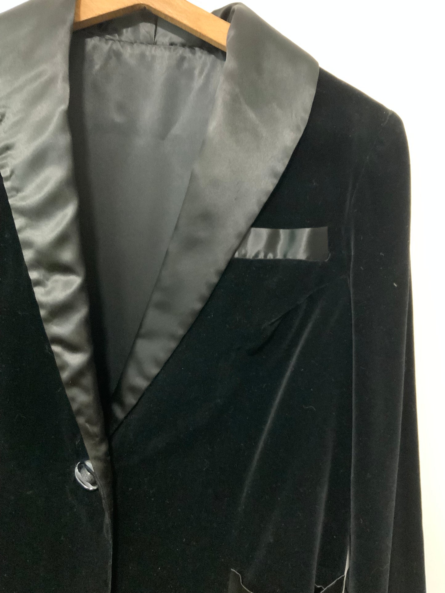 Veste velours noire Faire main Creation Vintage Beauté