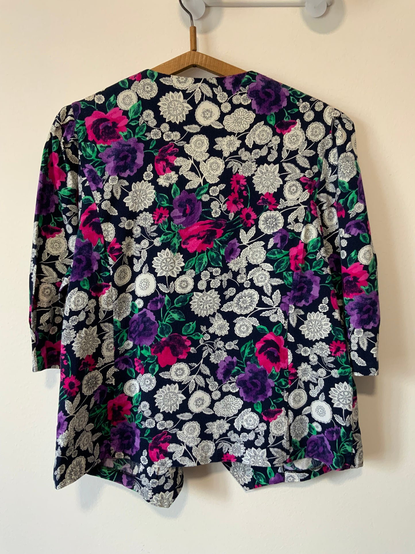 Chemisier original à fleurs Vintage Made in France