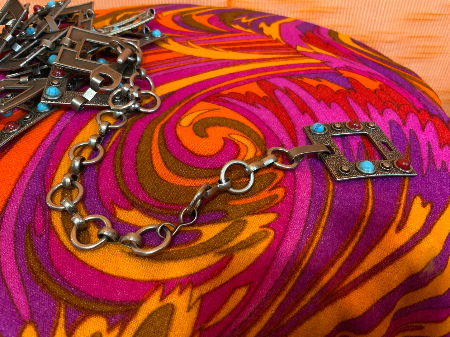 Ceinture Chaîne Pierres Métal Vintage Fashion