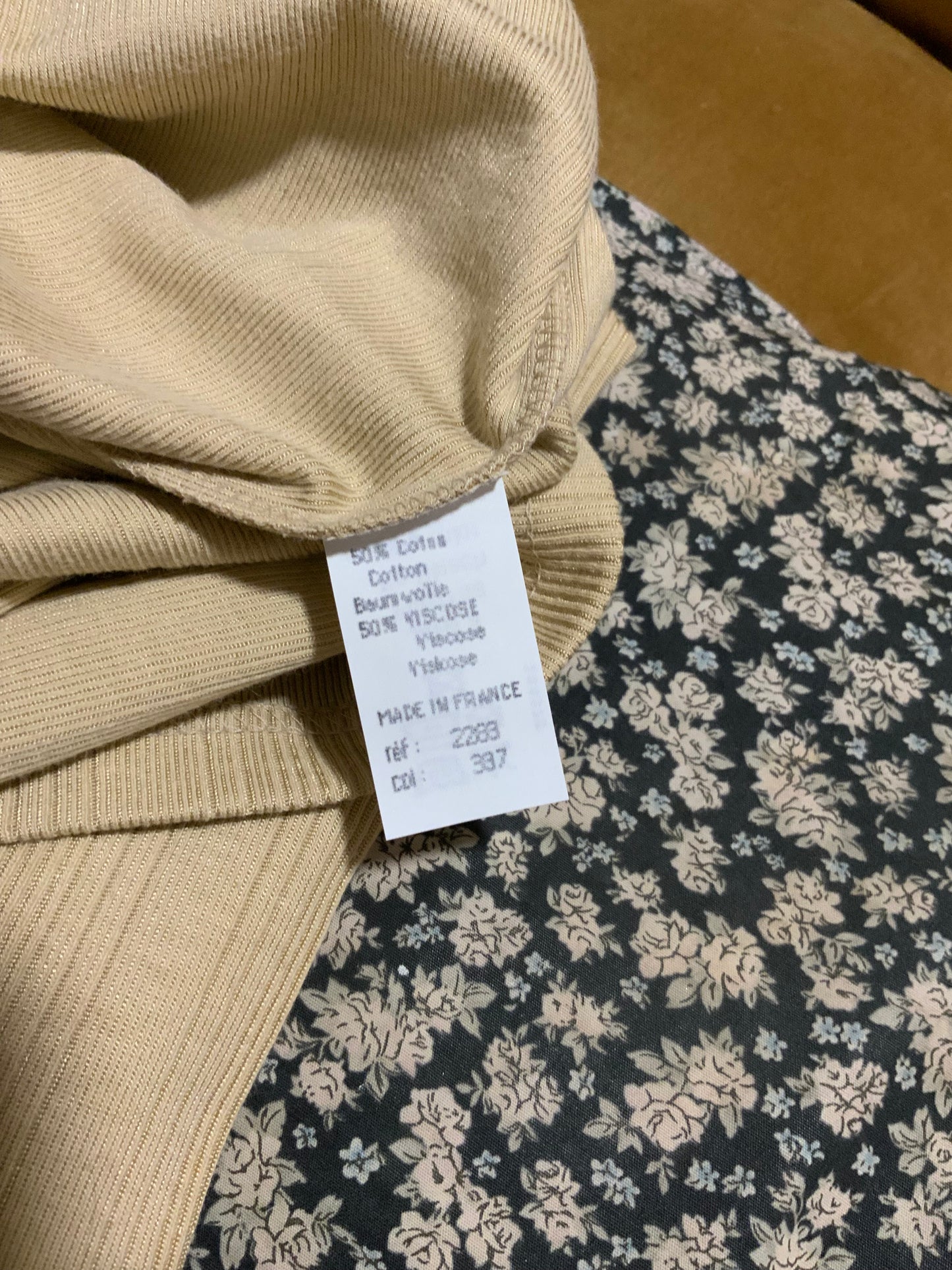 Sous pull beige Armor Lux dans son emballage Vintage 1980