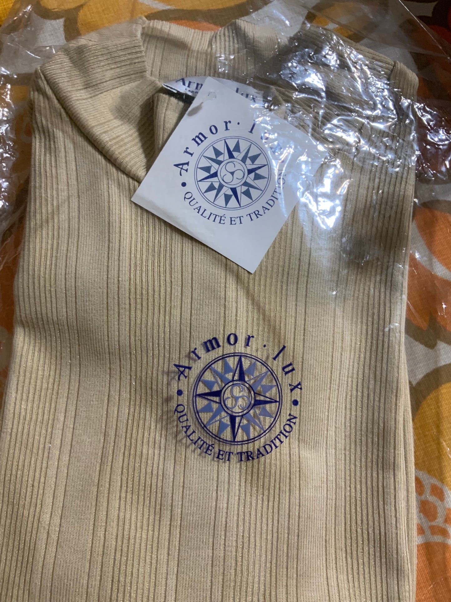 Sous pull beige Armor Lux dans son emballage Vintage 1980