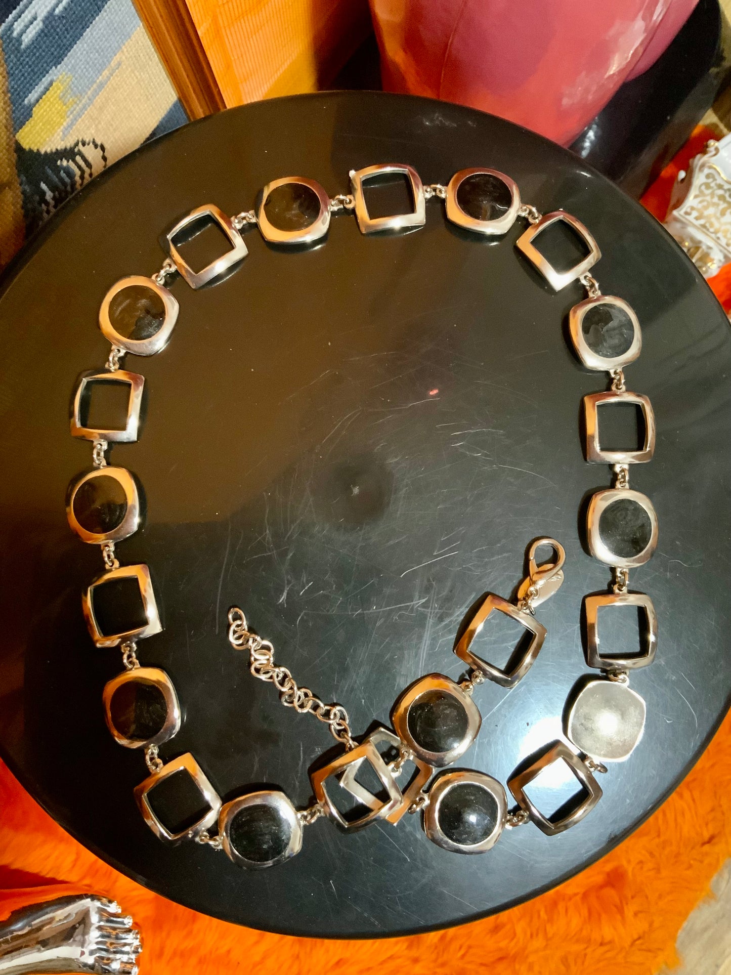 Ceinture chaîne métal Vintage-