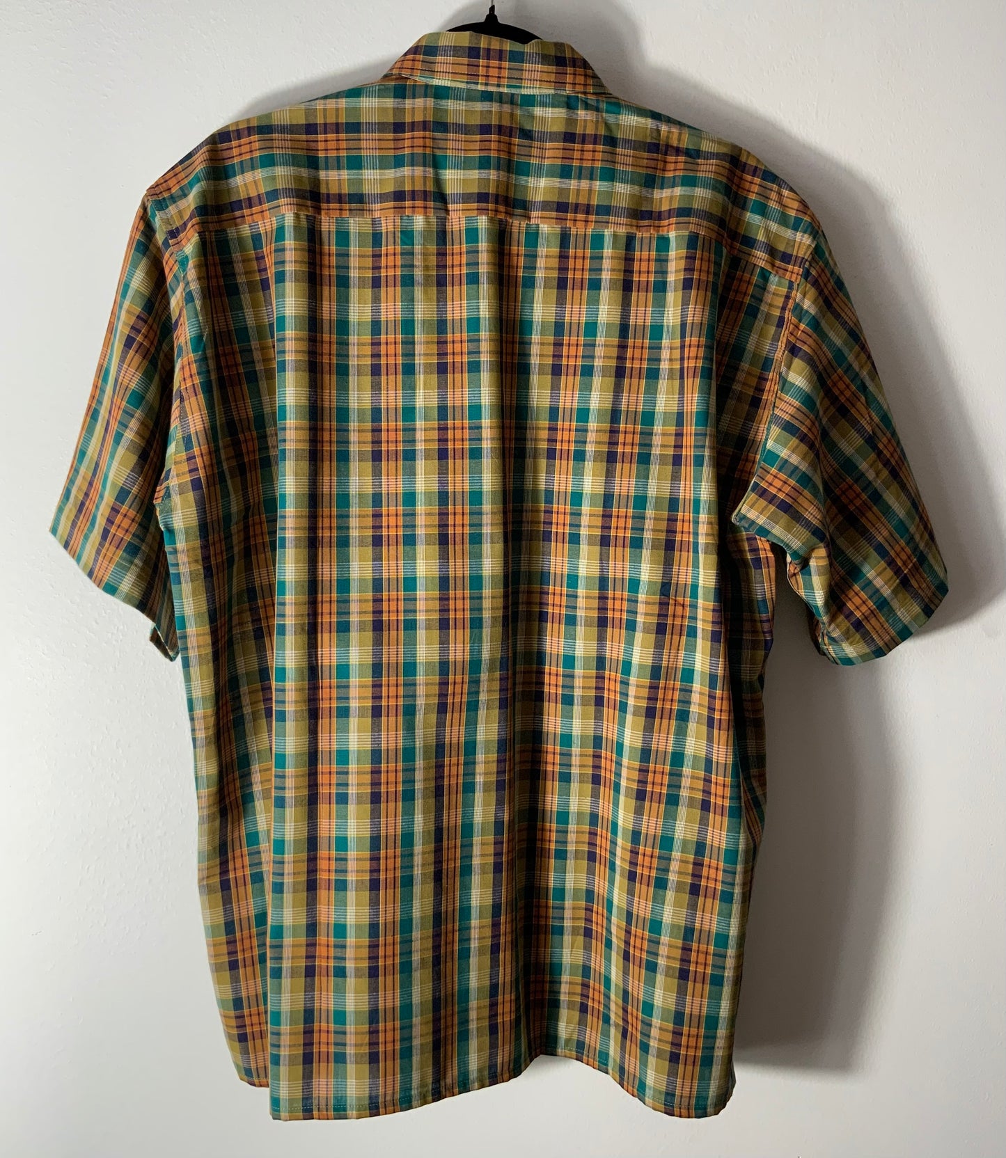 Chemise à carreaux Moutardes Vintage Coton Kidur Neuf