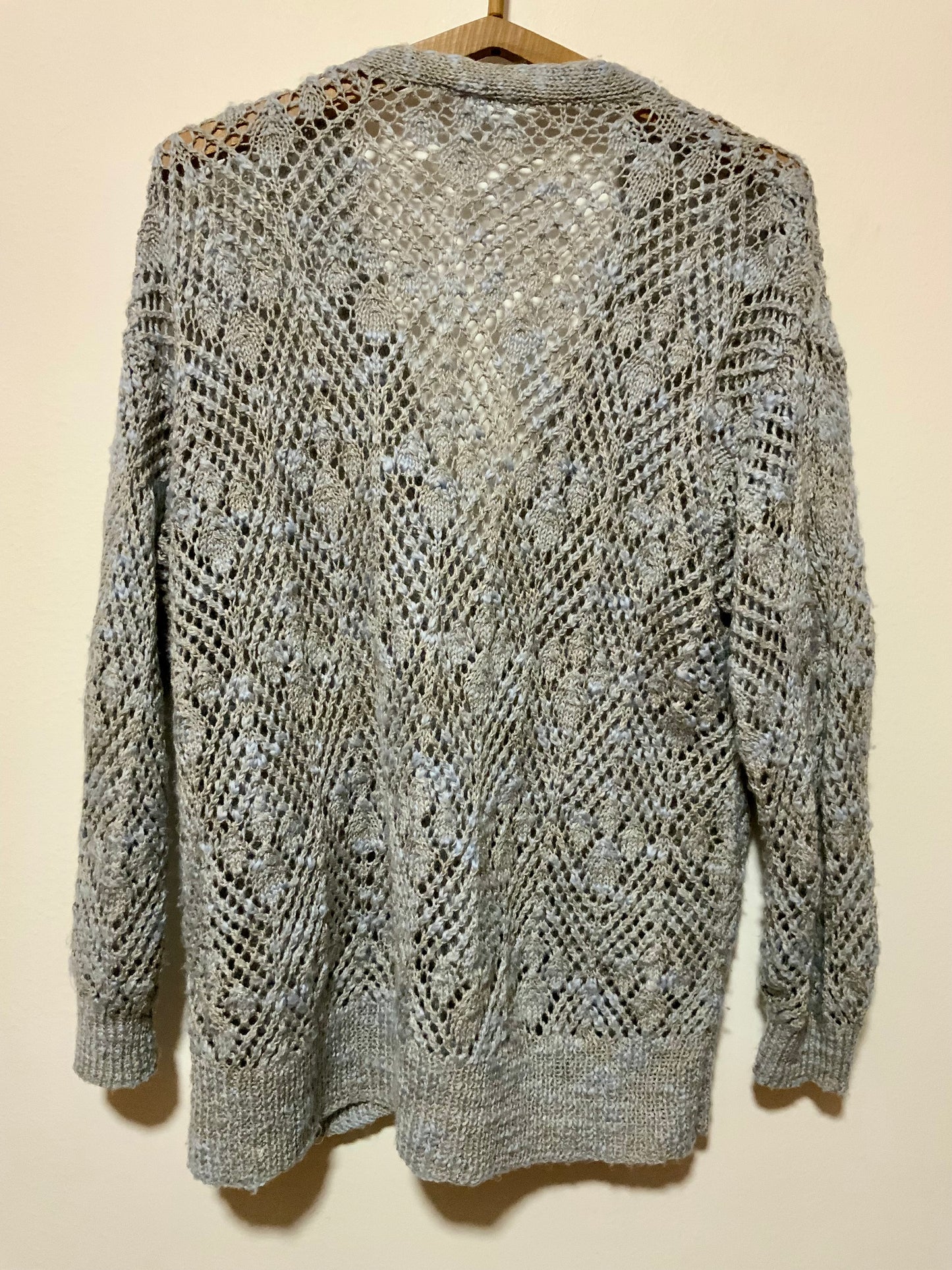 Gilet Vintage Tricot main Mailles au crochet