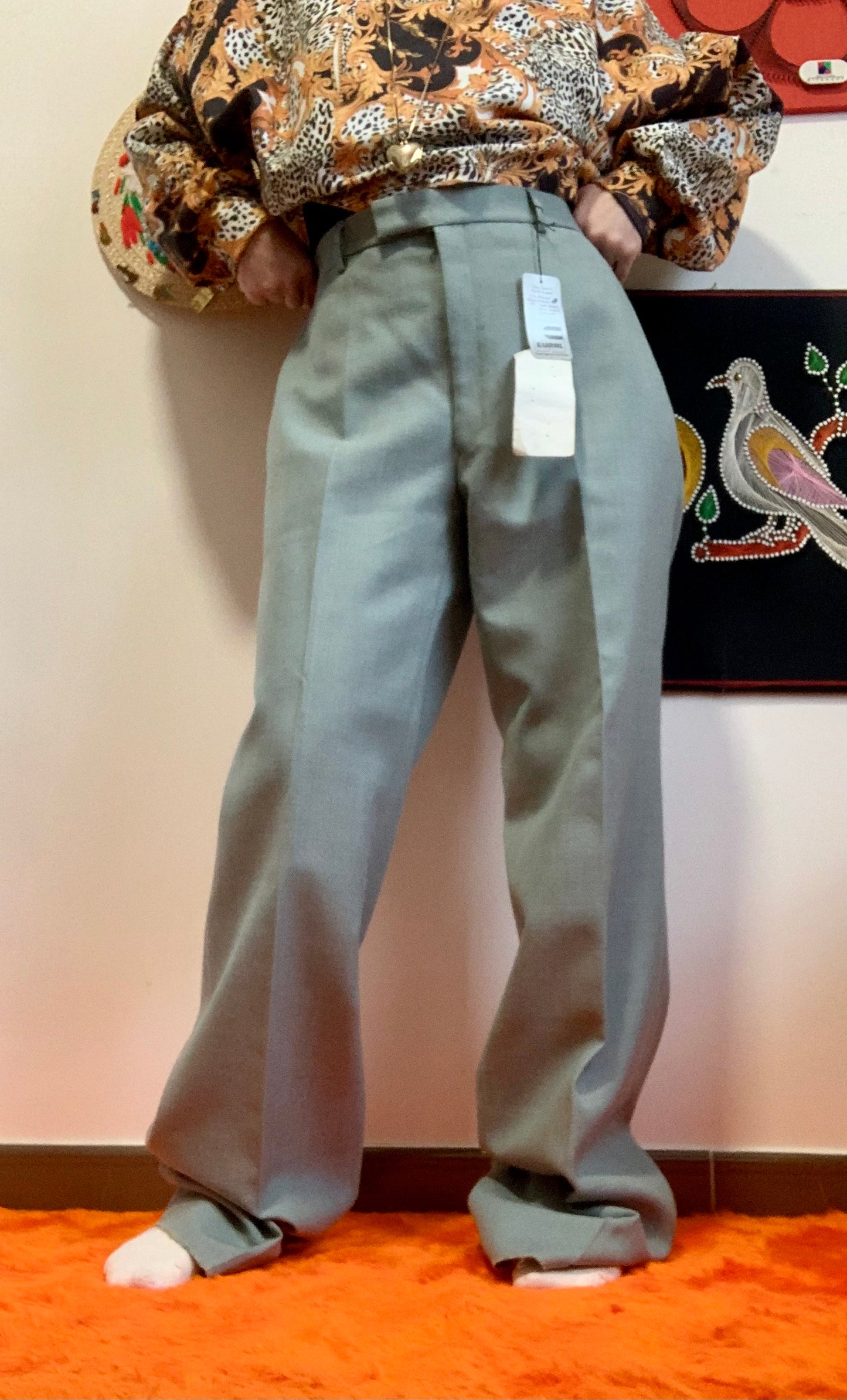 Pantalon pinces Très beau Silhouette Jet Eural 1980 Vintage chic
