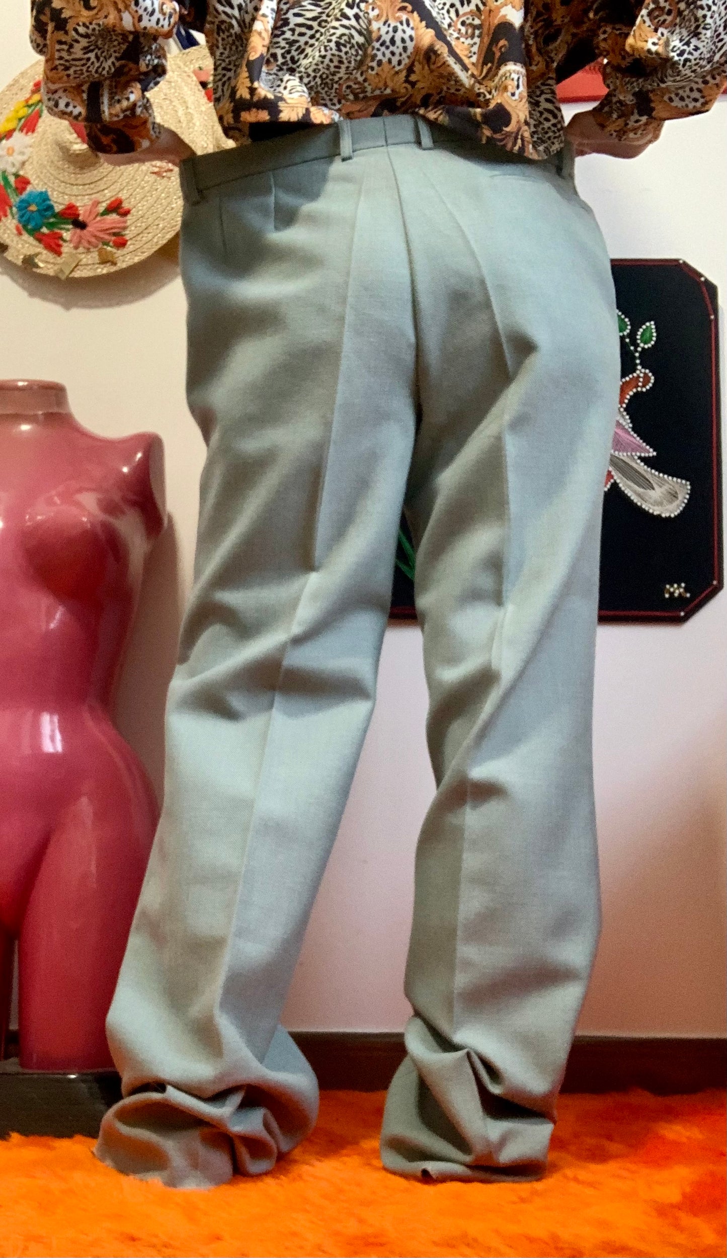 Pantalon pinces Très beau Silhouette Jet Eural 1980 Vintage chic