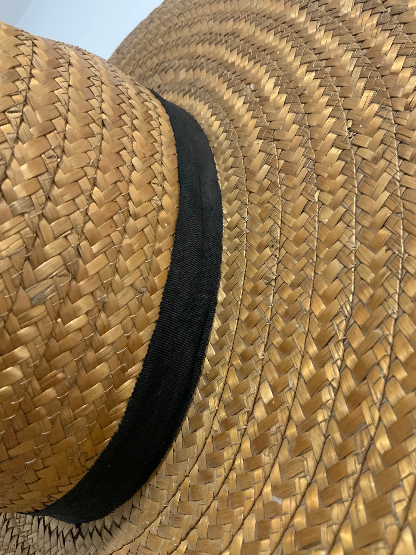 Chapeau de paille ancien Vintage Chic