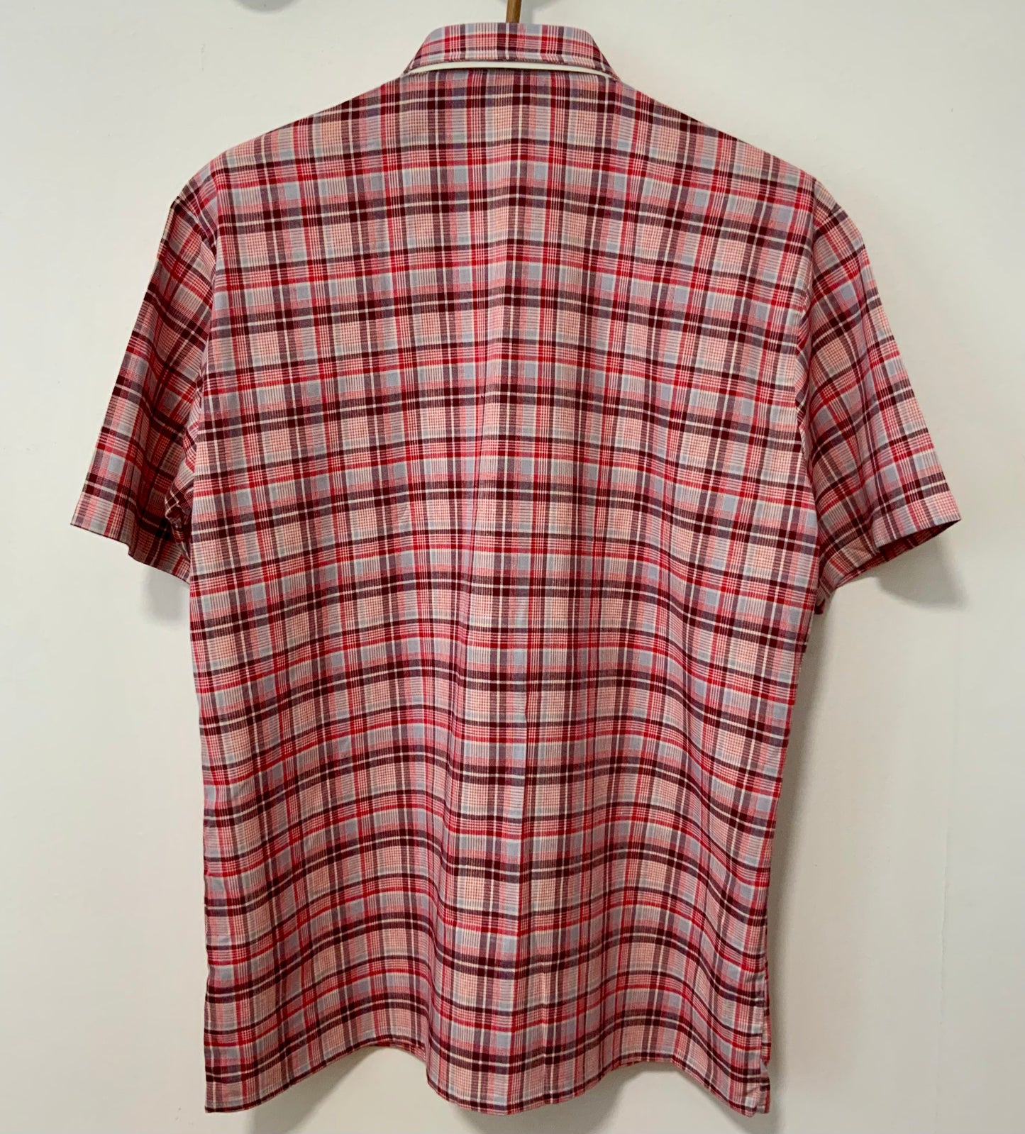 Chemise à carreaux Col pelle à tartes Neuve 1970 Deadstock