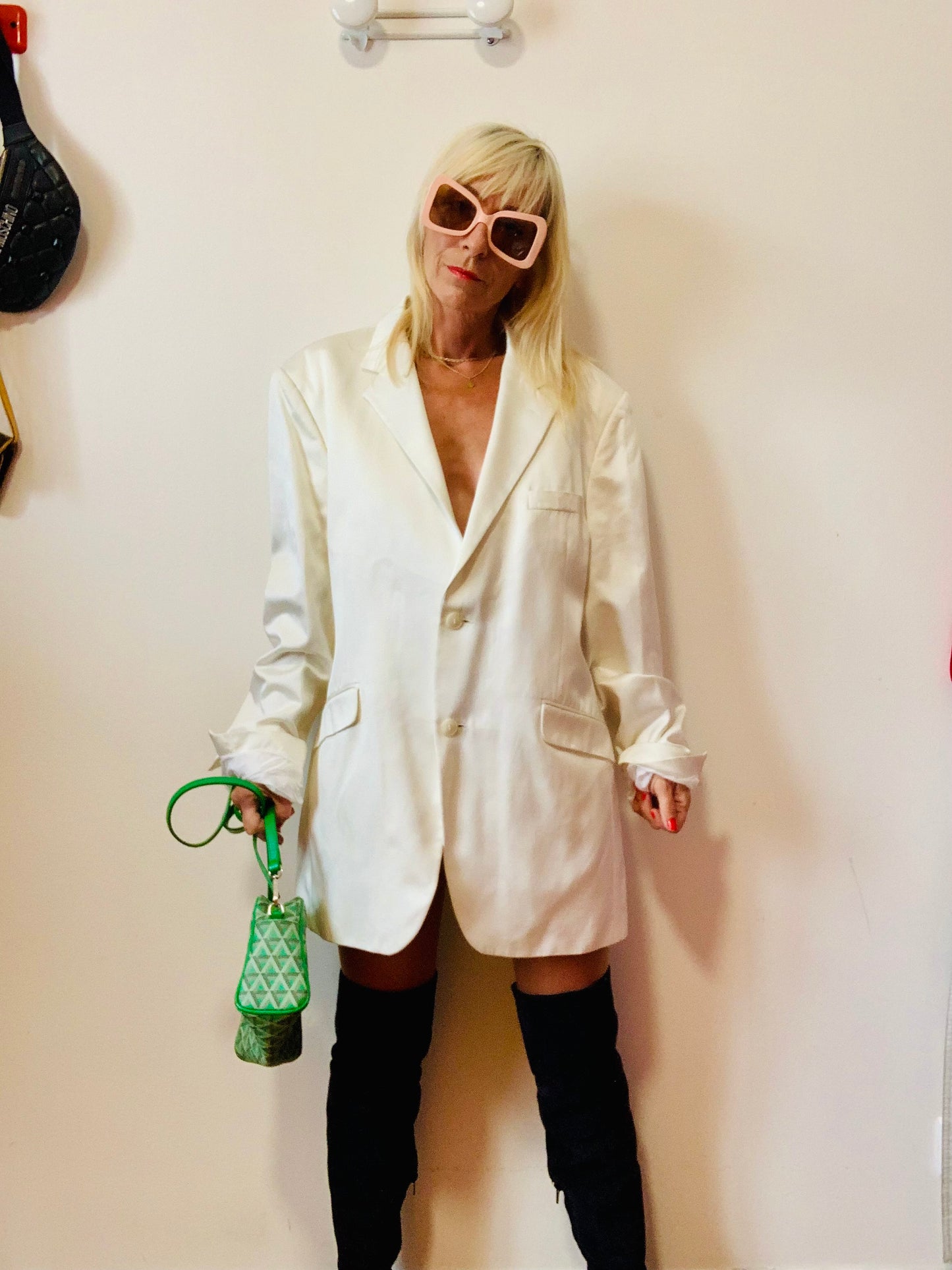 Veste Blazer Blanc Courrèges Vintage