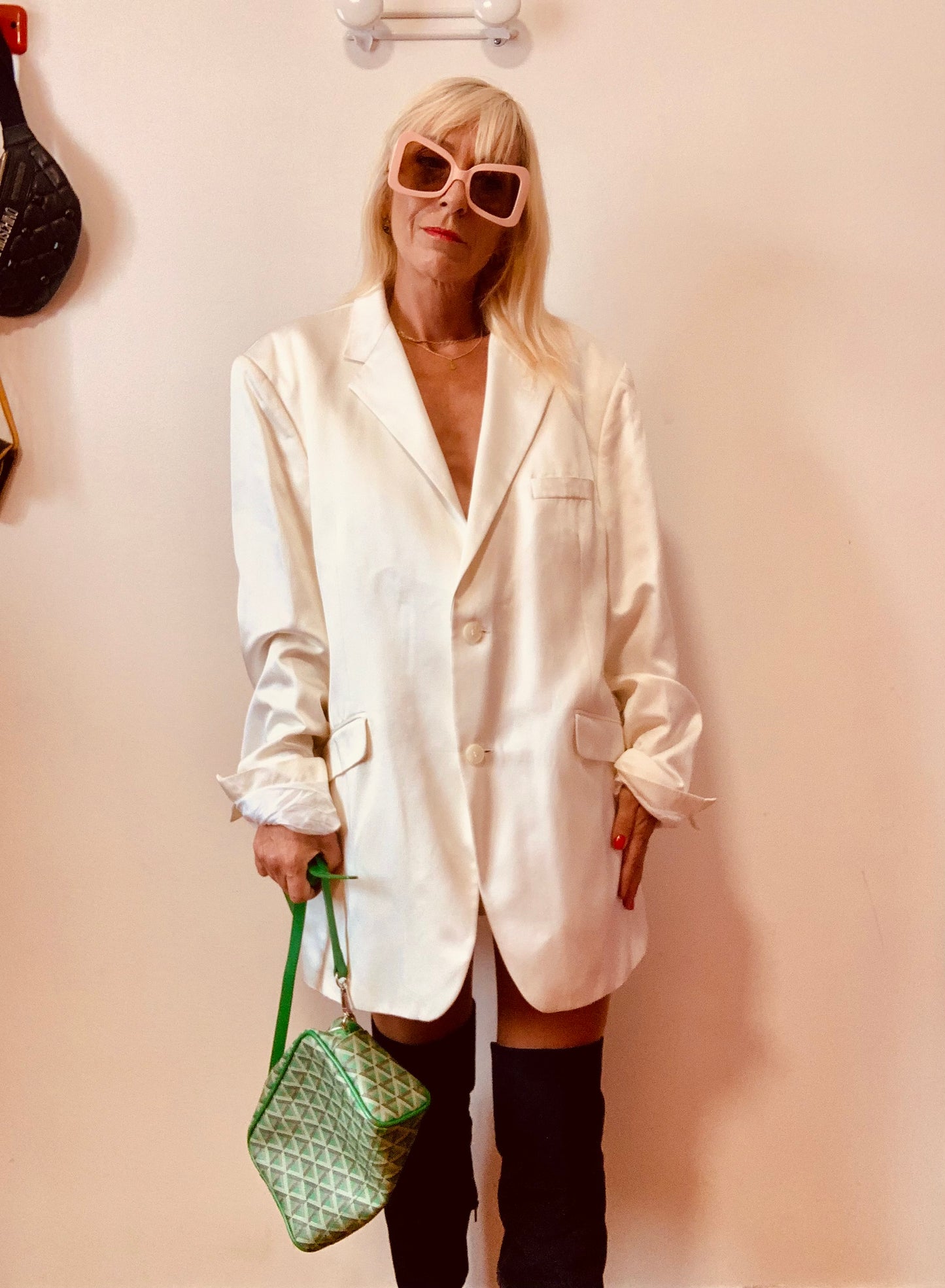 Veste Blazer Blanc Courrèges Vintage
