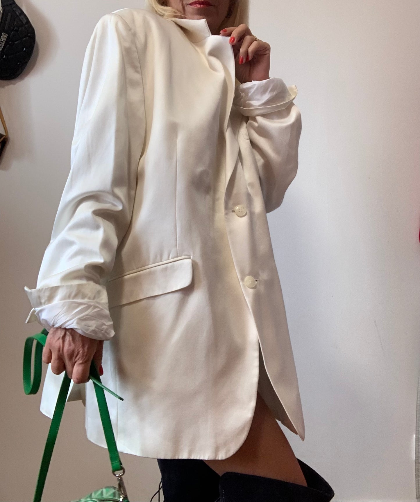Veste Blazer Blanc Courrèges Vintage