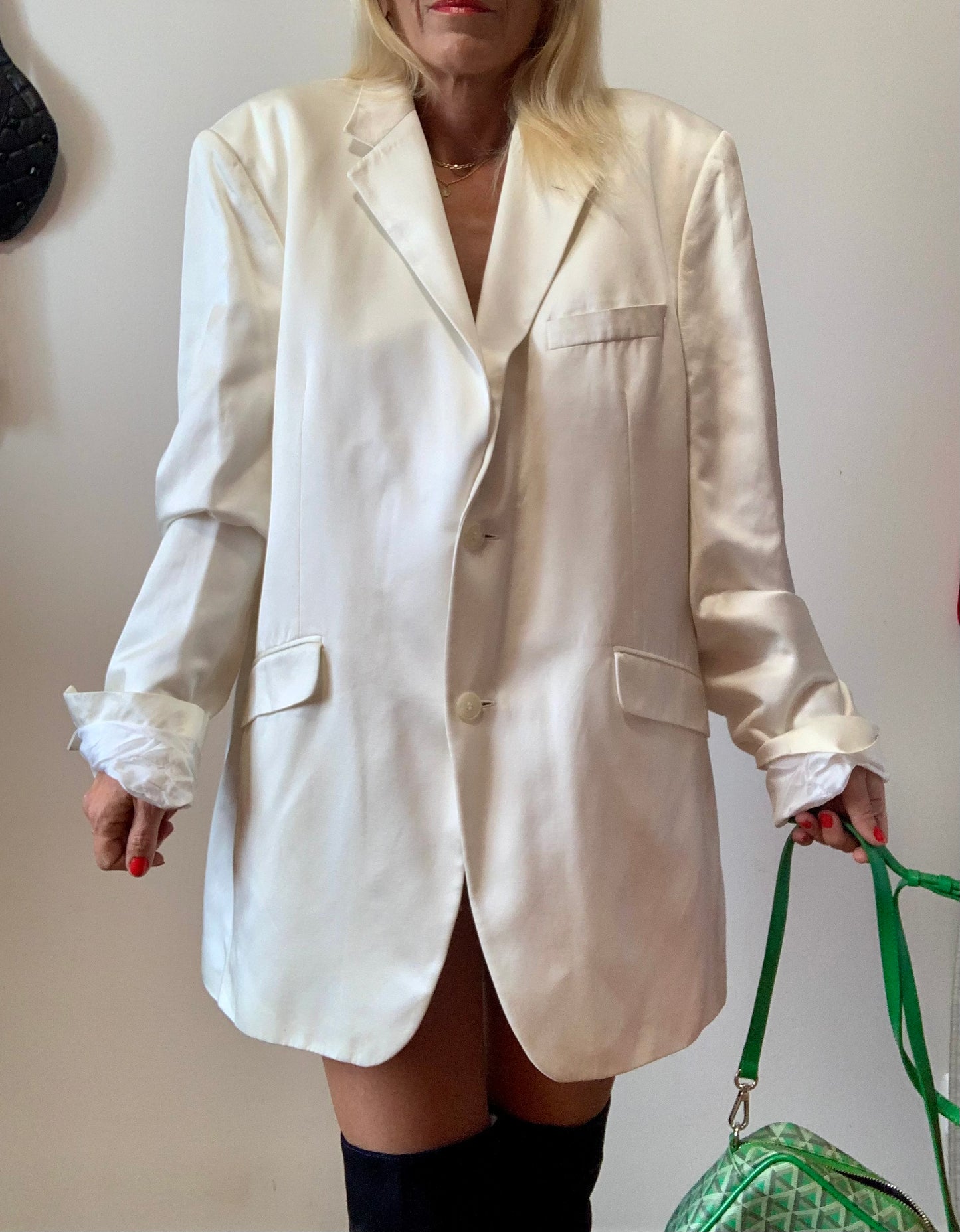 Veste Blazer Blanc Courrèges Vintage