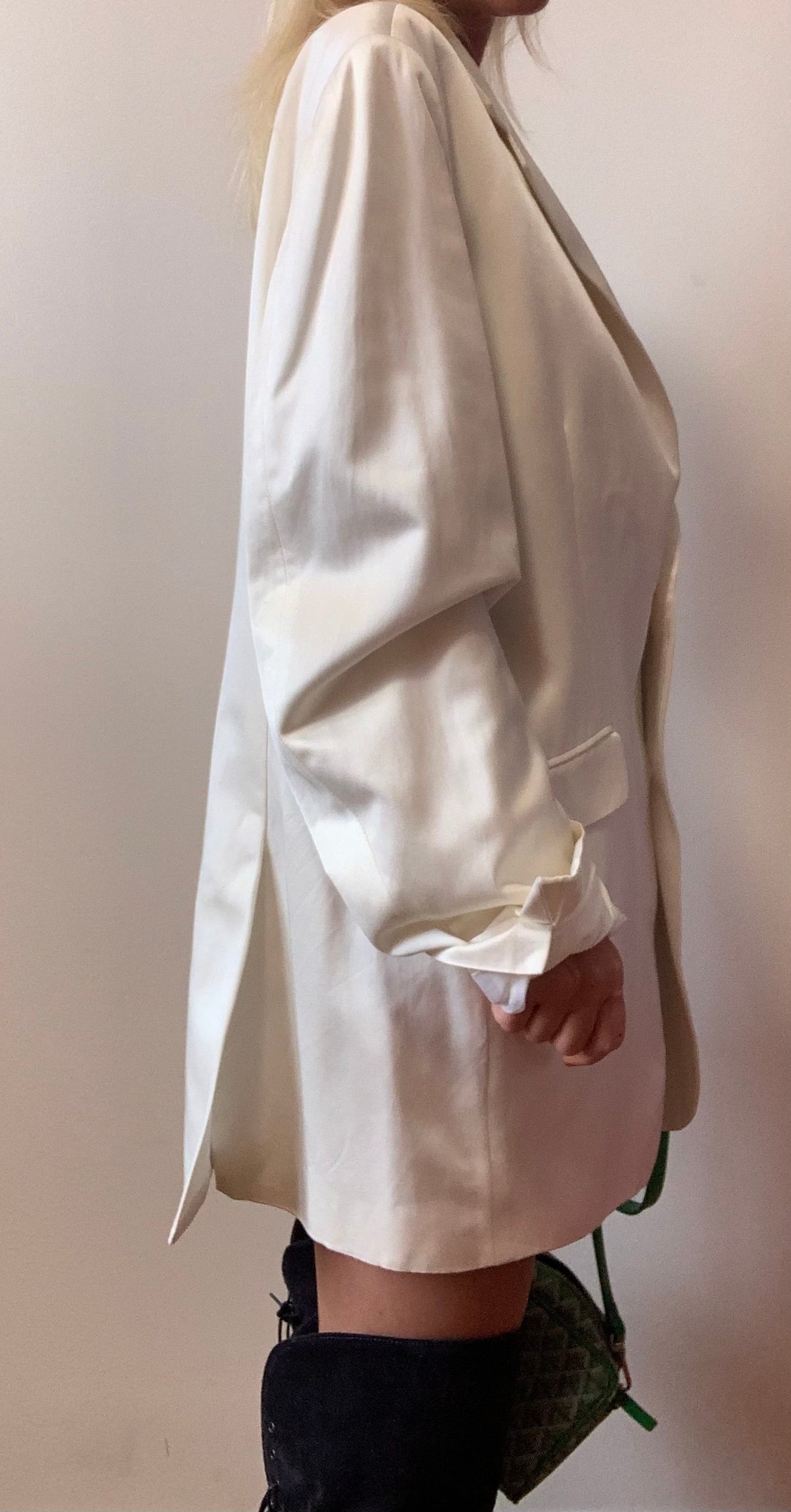 Veste Blazer Blanc Courrèges Vintage